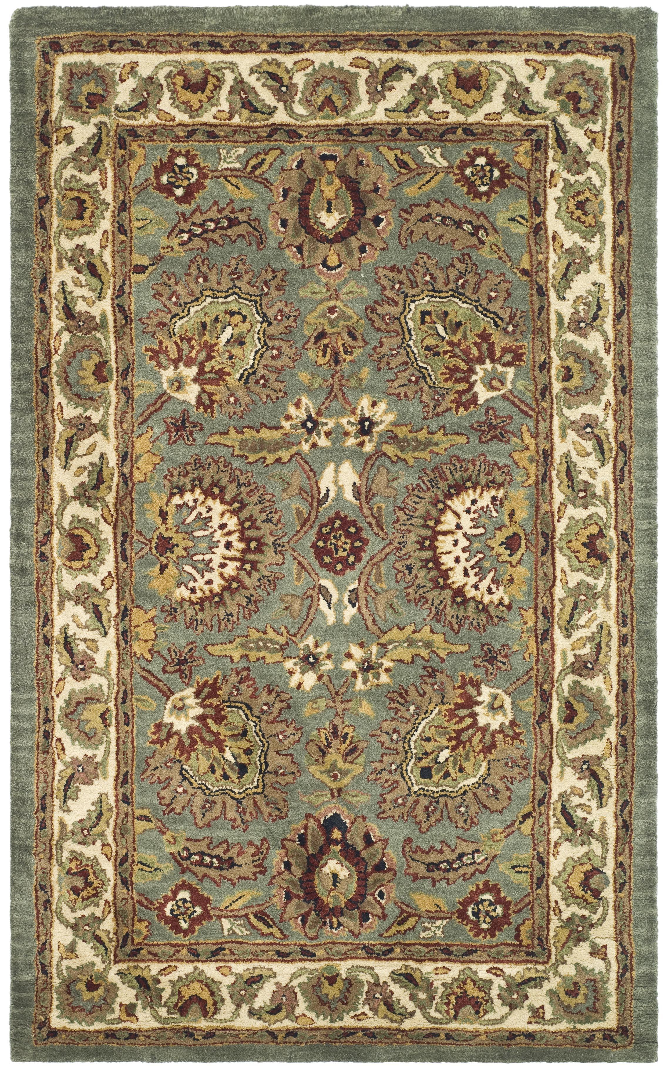 Classic CL359 Hand Tufted Accent Rug - Celadon/Ivory - 2'x3' - Safavieh.