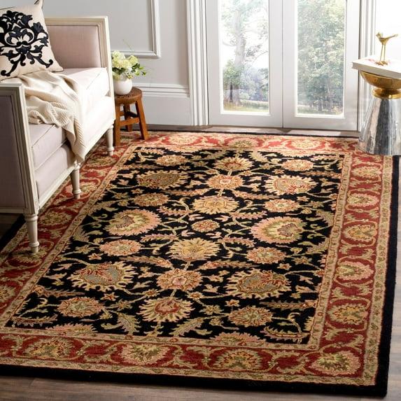Classic CL359 Hand Tufted Area Rug - Navy/Red - 8'3"x11' - Safavieh.