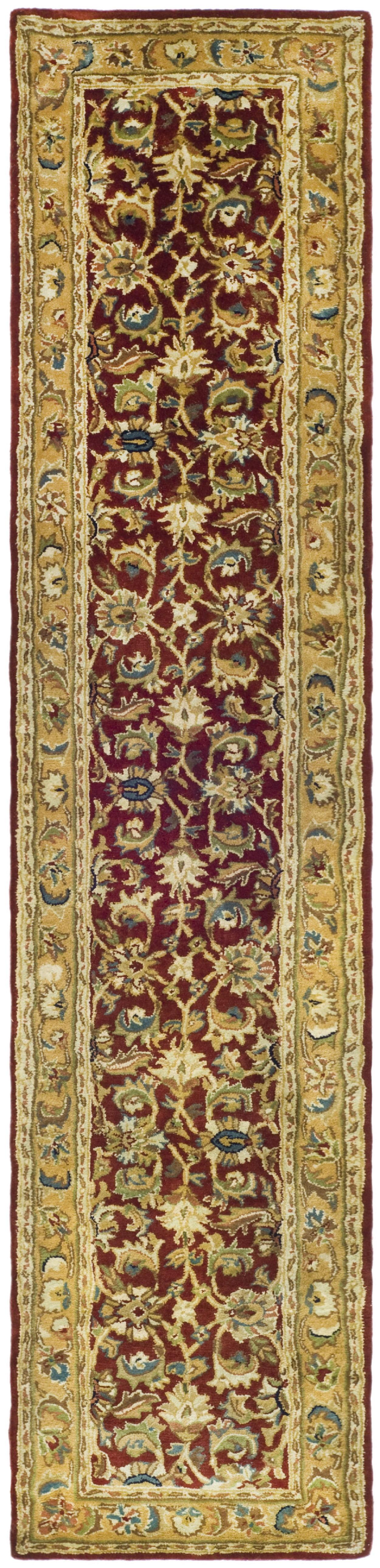 SAFAVIEH Classic Gloria Oriental Wool Runner Rug, Rust/Camel, 2'3" x 12'