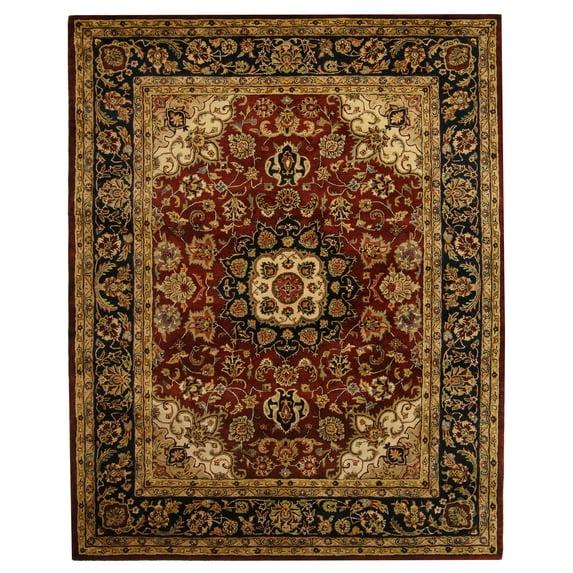 SAFAVIEH Classic Kennet Traditional Wool Area Rug, Burgundy/Navy, 9'6" x 13'6"