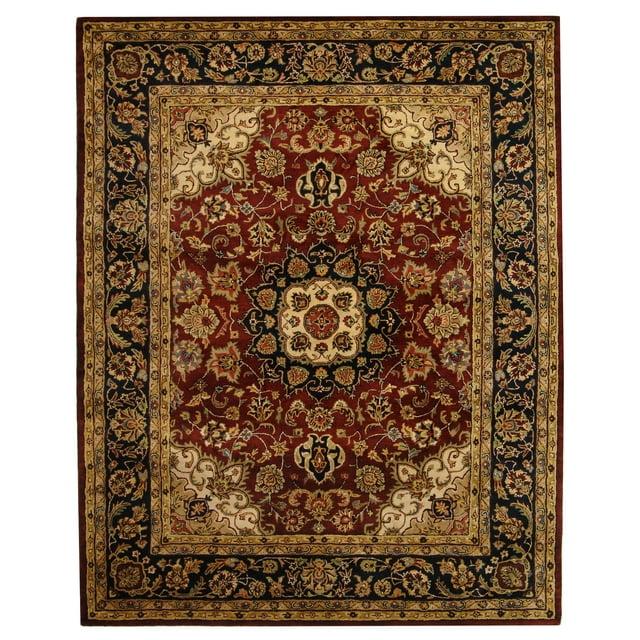 SAFAVIEH Classic Kennet Traditional Wool Area Rug, Burgundy/Navy, 9'6" x 13'6"