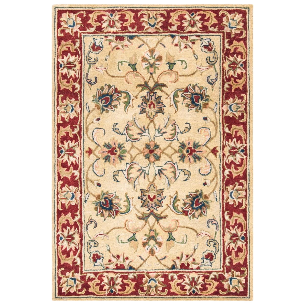 SAFAVIEH Classic Nicholas Oriental Wool Area Rug, Gold/Red, 4' x 6'