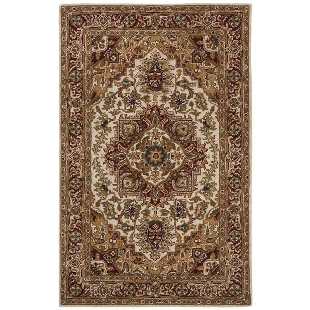 SAFAVIEH Classic Roderick Oriental Wool Area Rug, Light Gold/Red, 9'6" x 13'6"