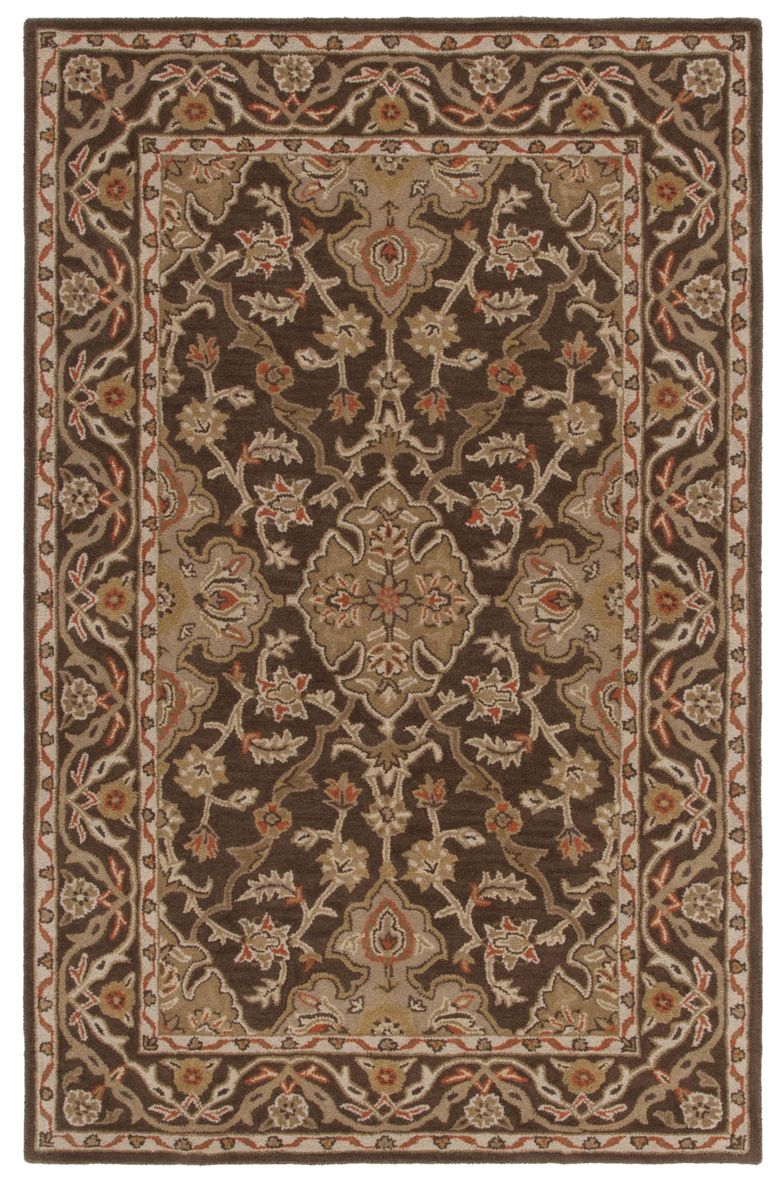 SAFAVIEH Classic Roxanne Oriental Wool Area Rug, Brown, 2' x 3'