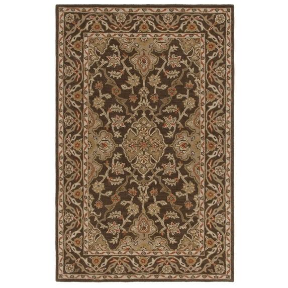 SAFAVIEH Classic Roxanne Oriental Wool Area Rug, Brown, 2' x 3'