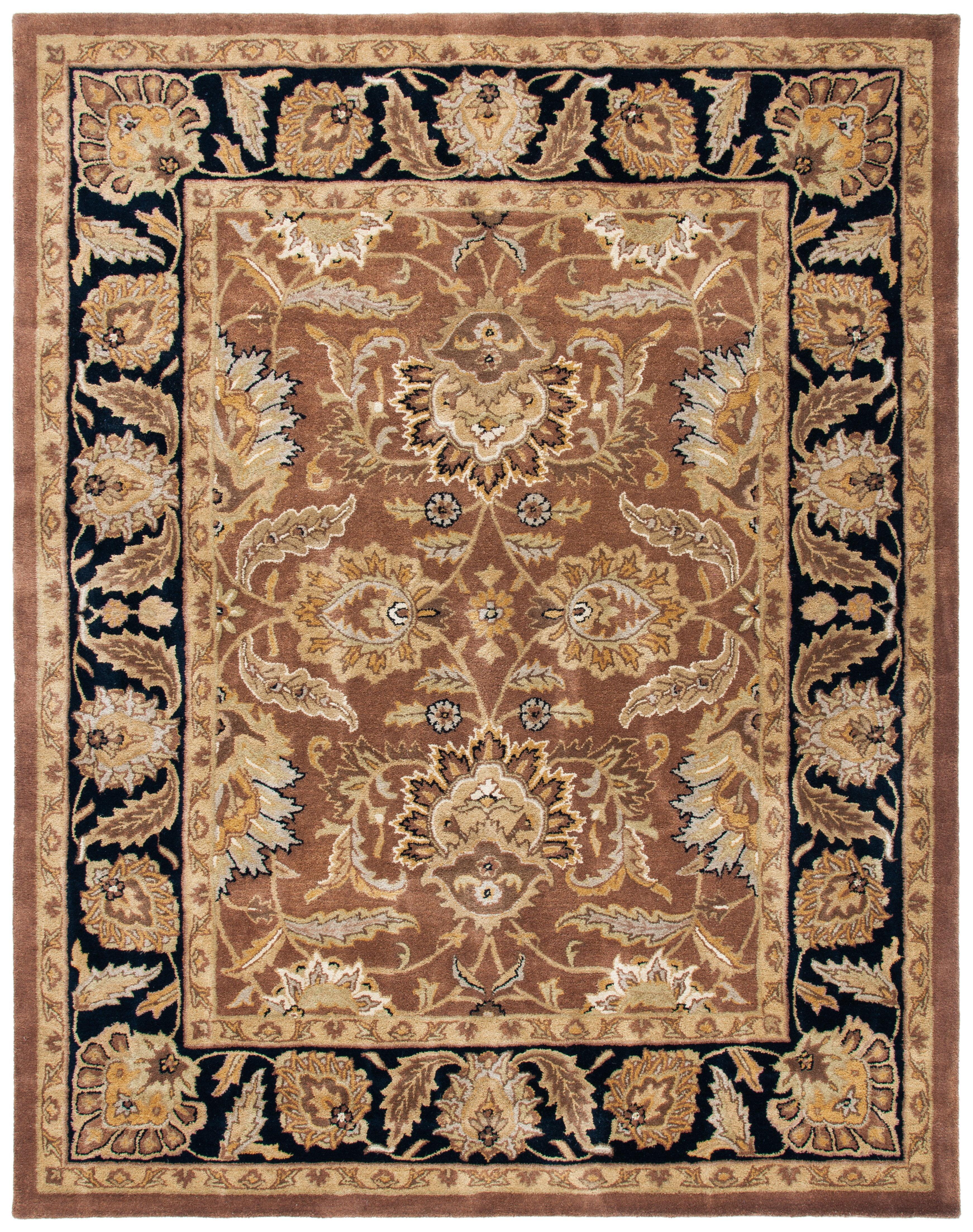 SAFAVIEH Classic Shanelle Oriental Wool Area Rug, Rust/Black, 8'3" x 11'