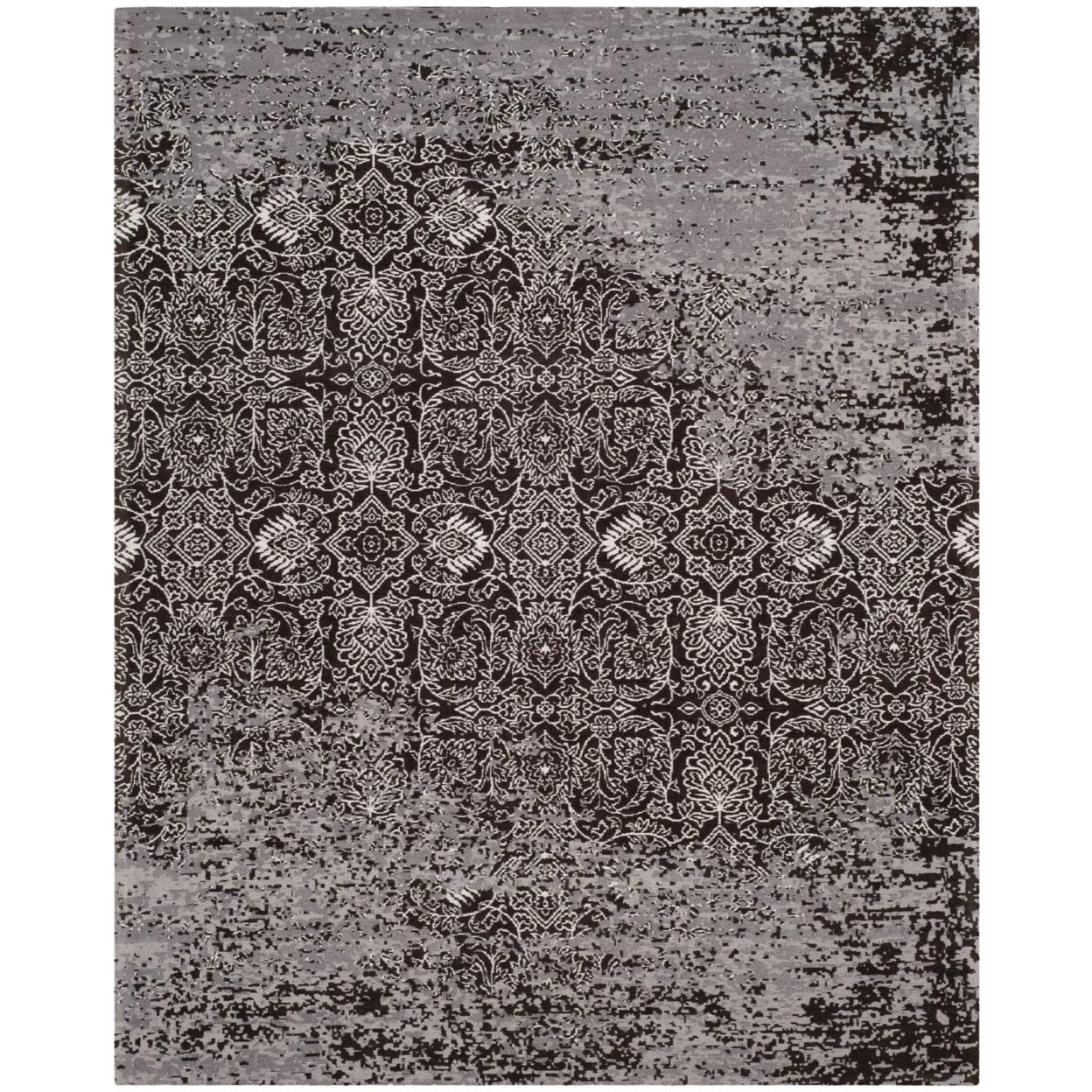 Classic Vintage CLV224 Loomed Indoor Area Rug - Silver/Brown - 8'x10' - Safavieh