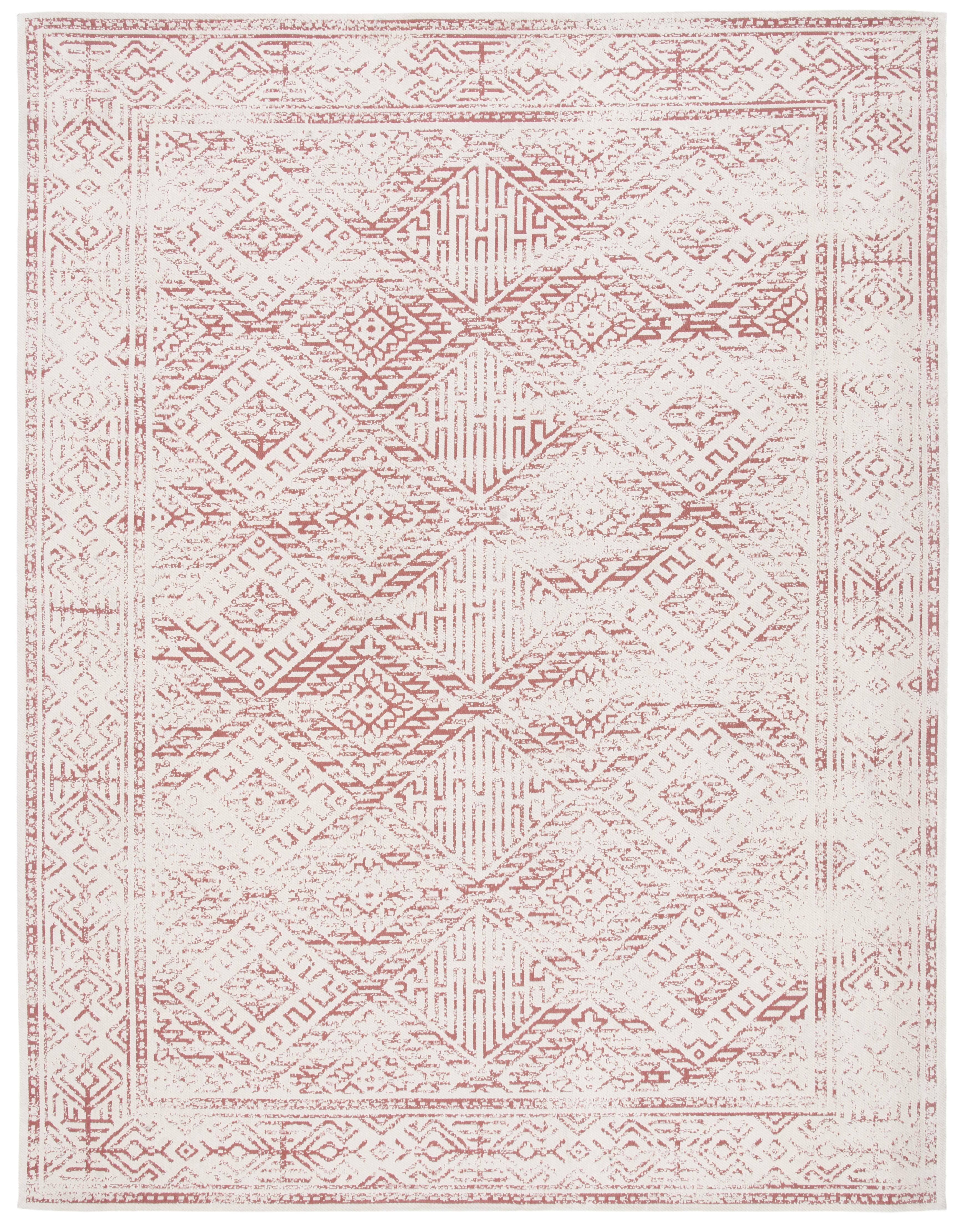 Classic Vintage CLV126 Woven Indoor Area Rug - Beige/Red - 6'x9' - Safavieh