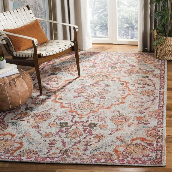 Classic Vintage CLV102 Power Loomed Area Rug - Red/Beige - 6'x9' - Safavieh.