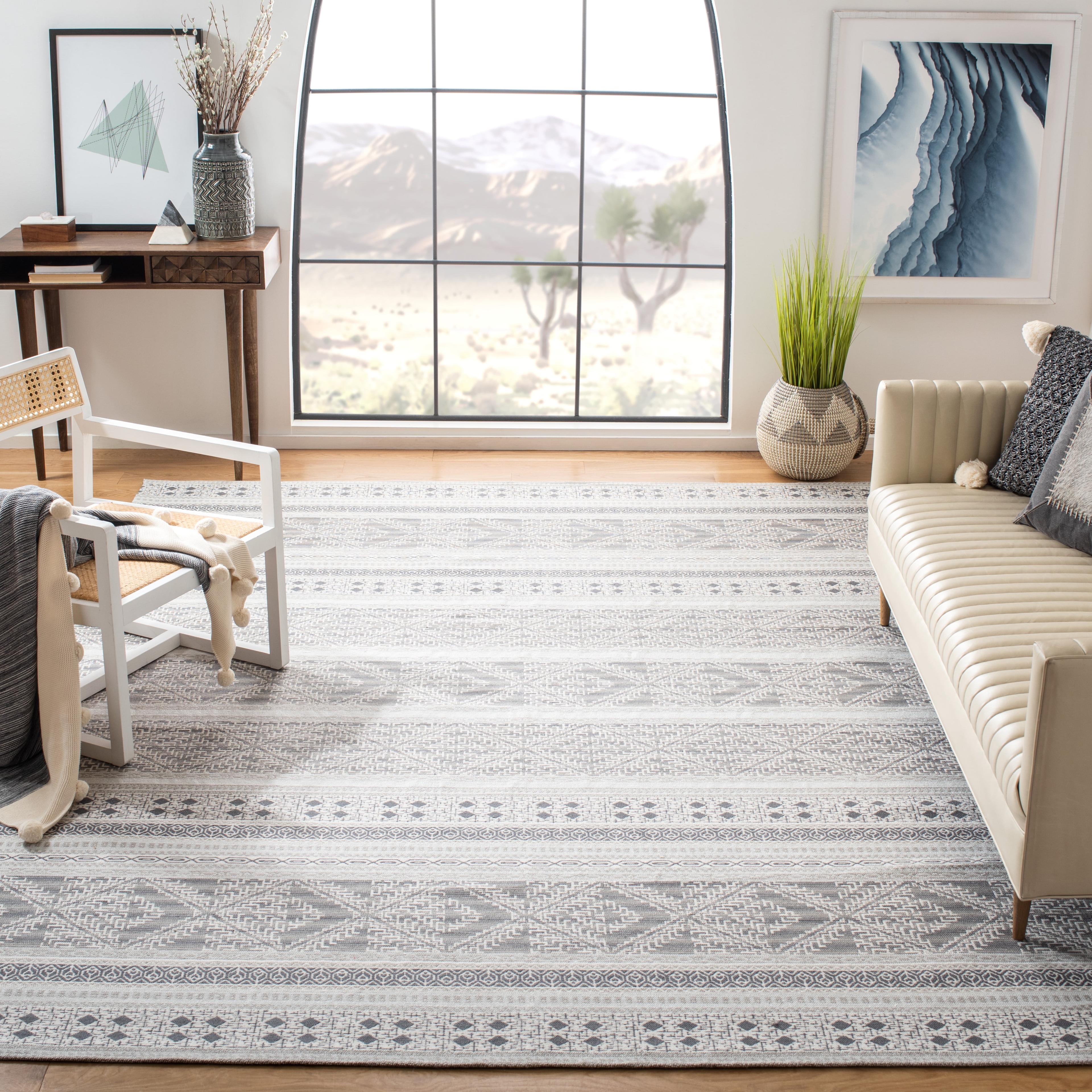Classic Vintage CLV717 Hand Woven Area Rug - Grey - 6'x9' - Safavieh.