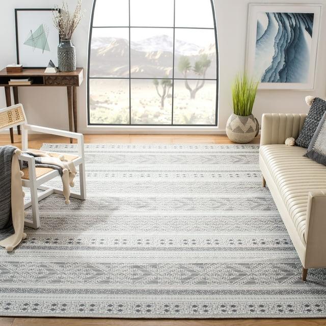 Classic Vintage CLV717 Hand Woven Area Rug - Grey - 6'x9' - Safavieh.