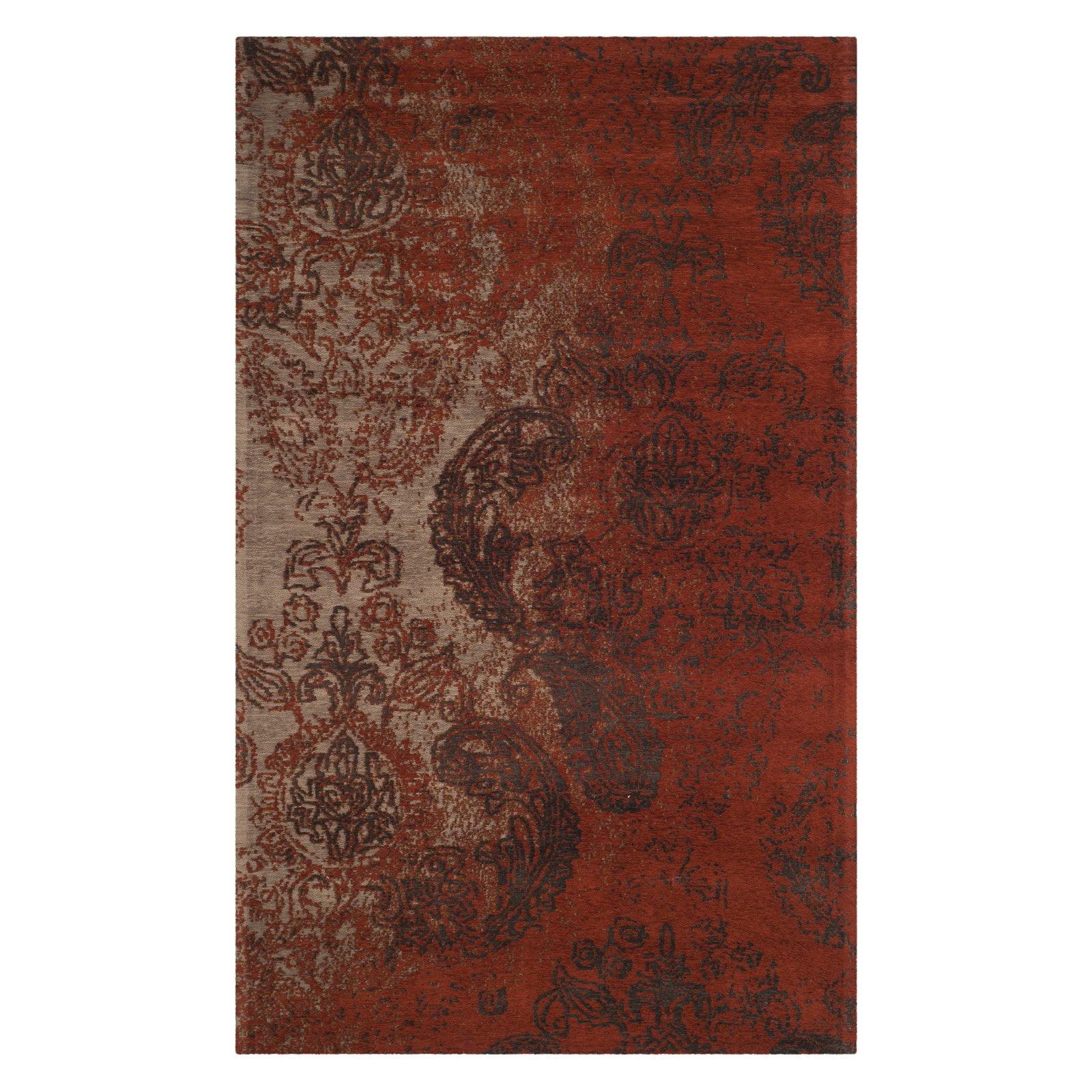 Classic Vintage CLV222 Power Loomed Area Rug - Rust/Brown - 6'x6' - Safavieh.