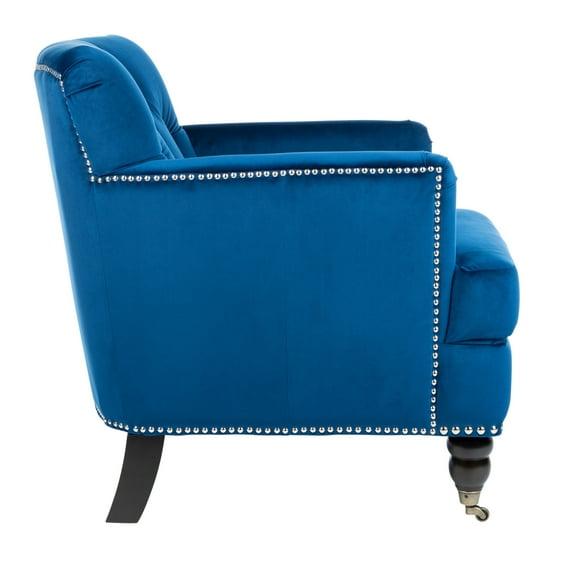 Colin Chair - HUD8212 - Navy/Espresso - Safavieh