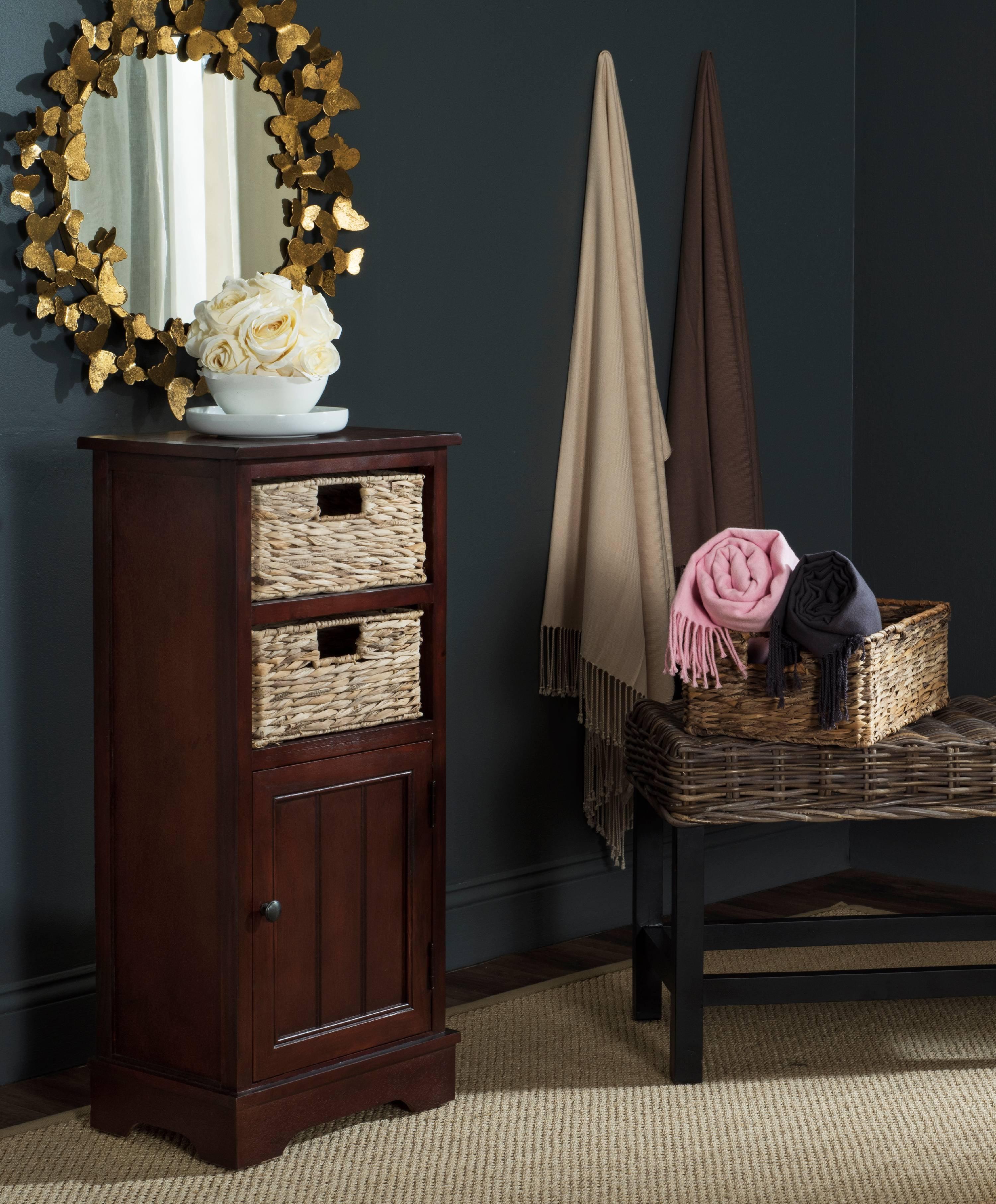 Connery Cabinet - AMH5742 - Cherry - Safavieh Couture