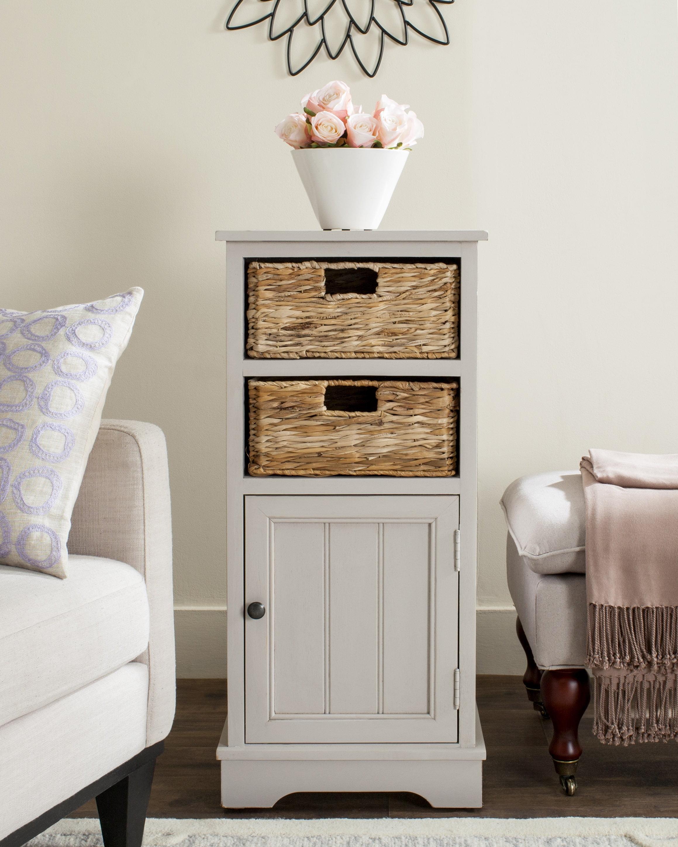 Connery Cabinet - AMH5742 - Vintage Grey - Safavieh Couture