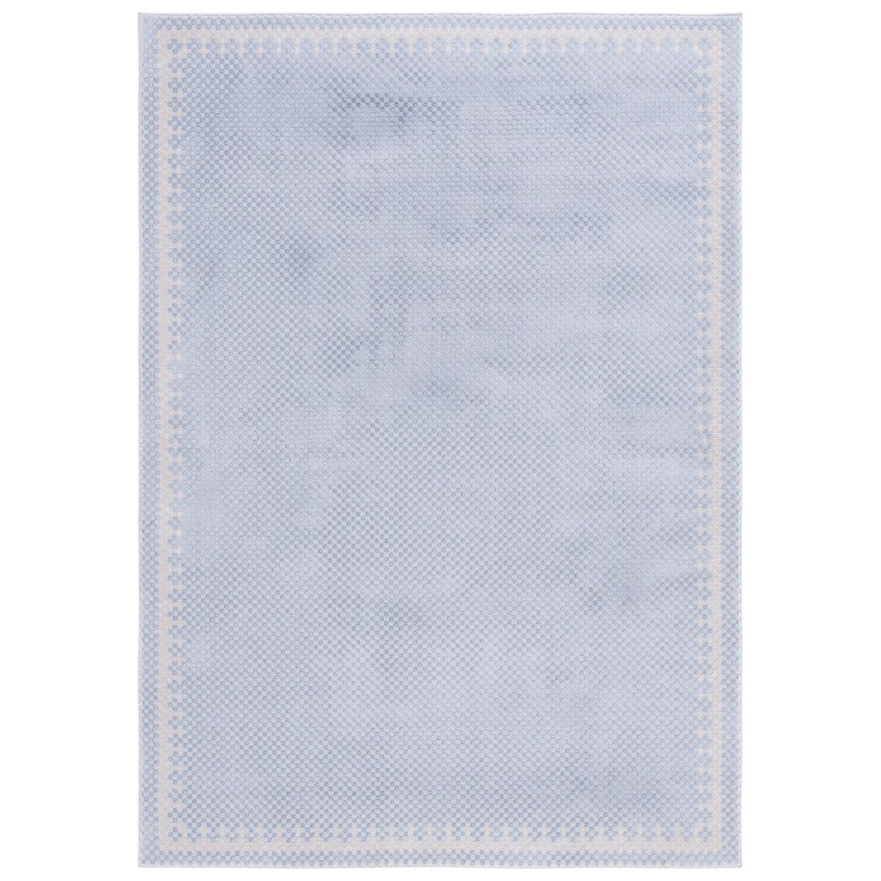 SAFAVIEH Continental Ermintrude Distressed Area Rug, Blue/Beige, 6'7" x 9'