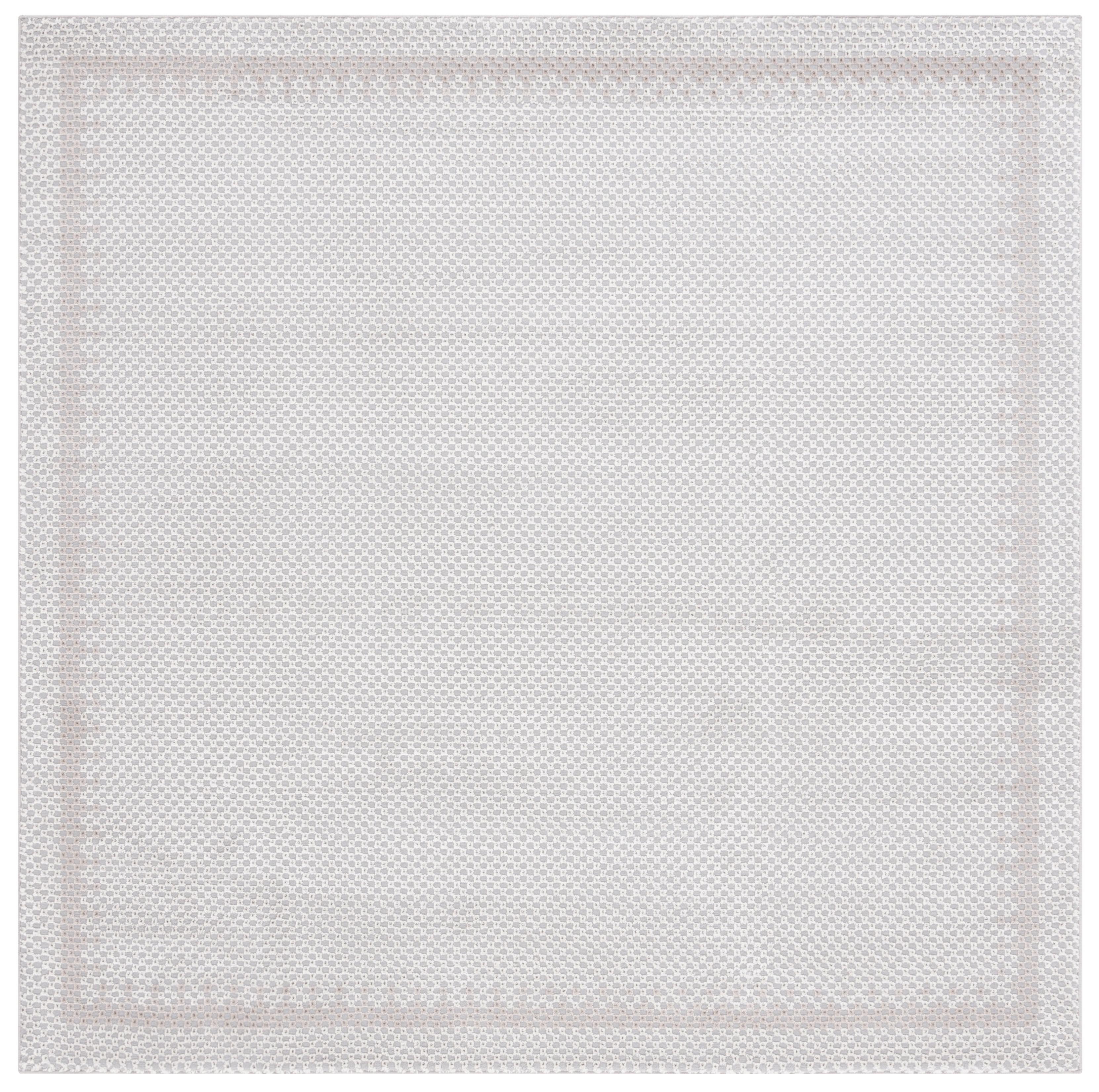 SAFAVIEH Continental Ermintrude Distressed Area Rug, Light Grey/Dark Grey, 6'7" x 6'7" Square