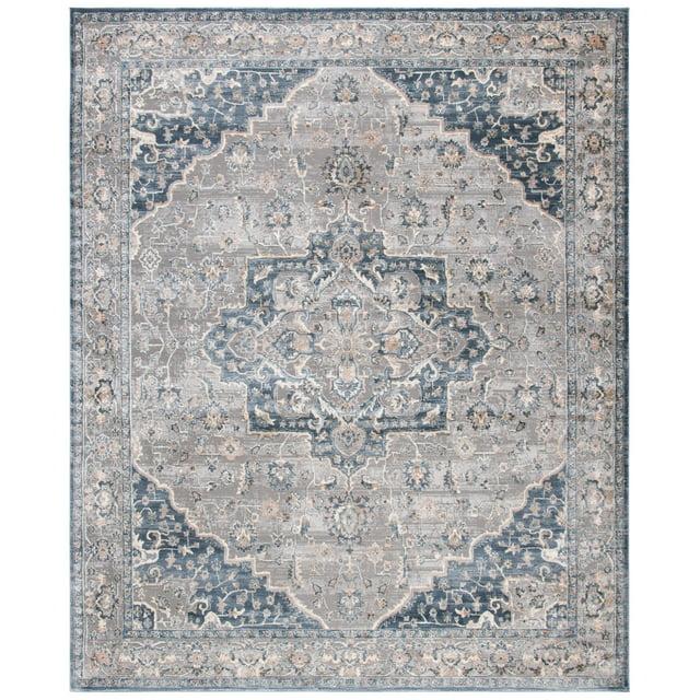 Cosmopolitan 600 CSM684 Power Loomed Indoor Area Rug - Cream/Blue - 9'x12' - Safavieh