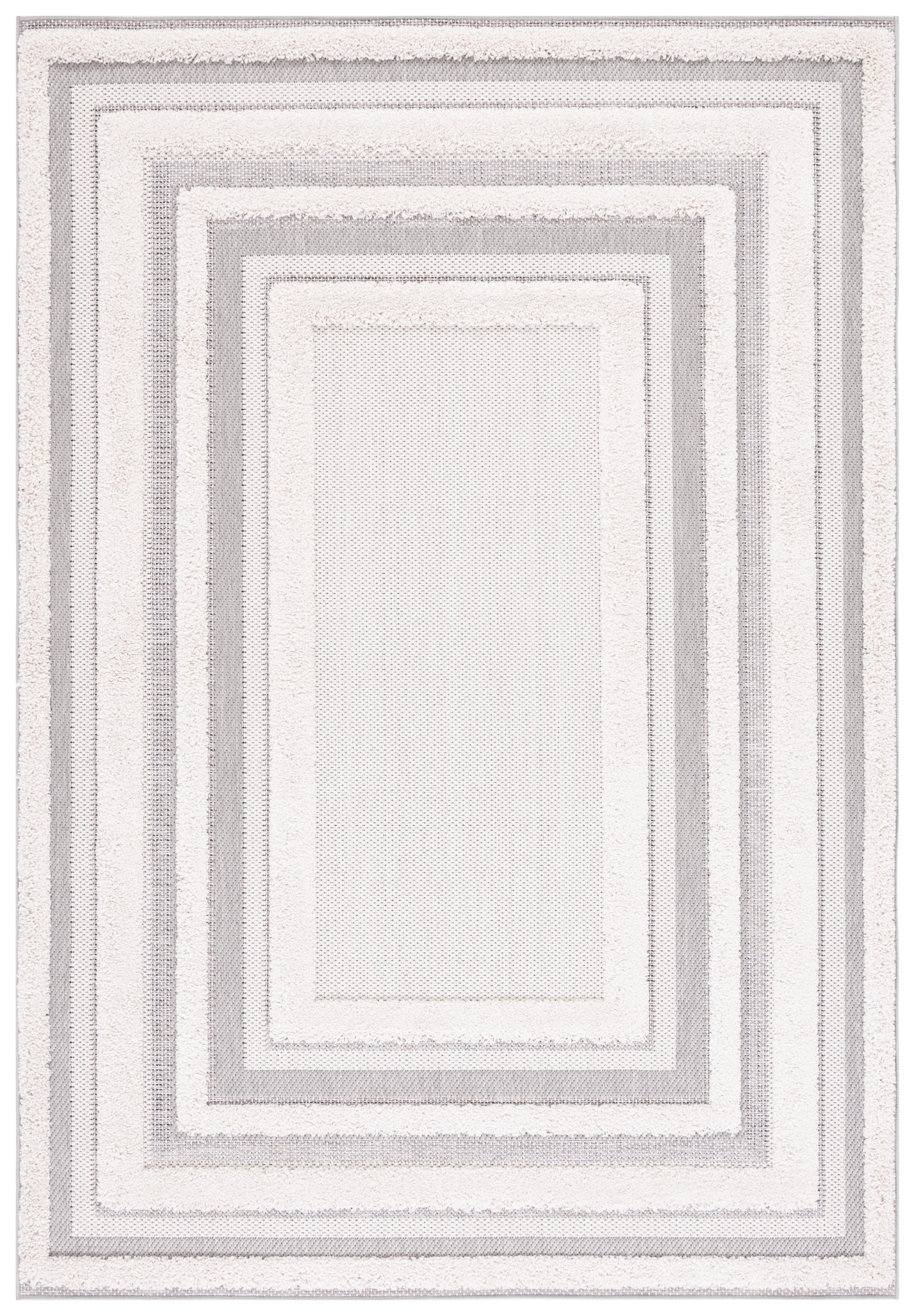 Cottage COT214 Power Loomed Indoor/Outdoor Area Rug - Ivory/Gray - 8'x10' - Safavieh.