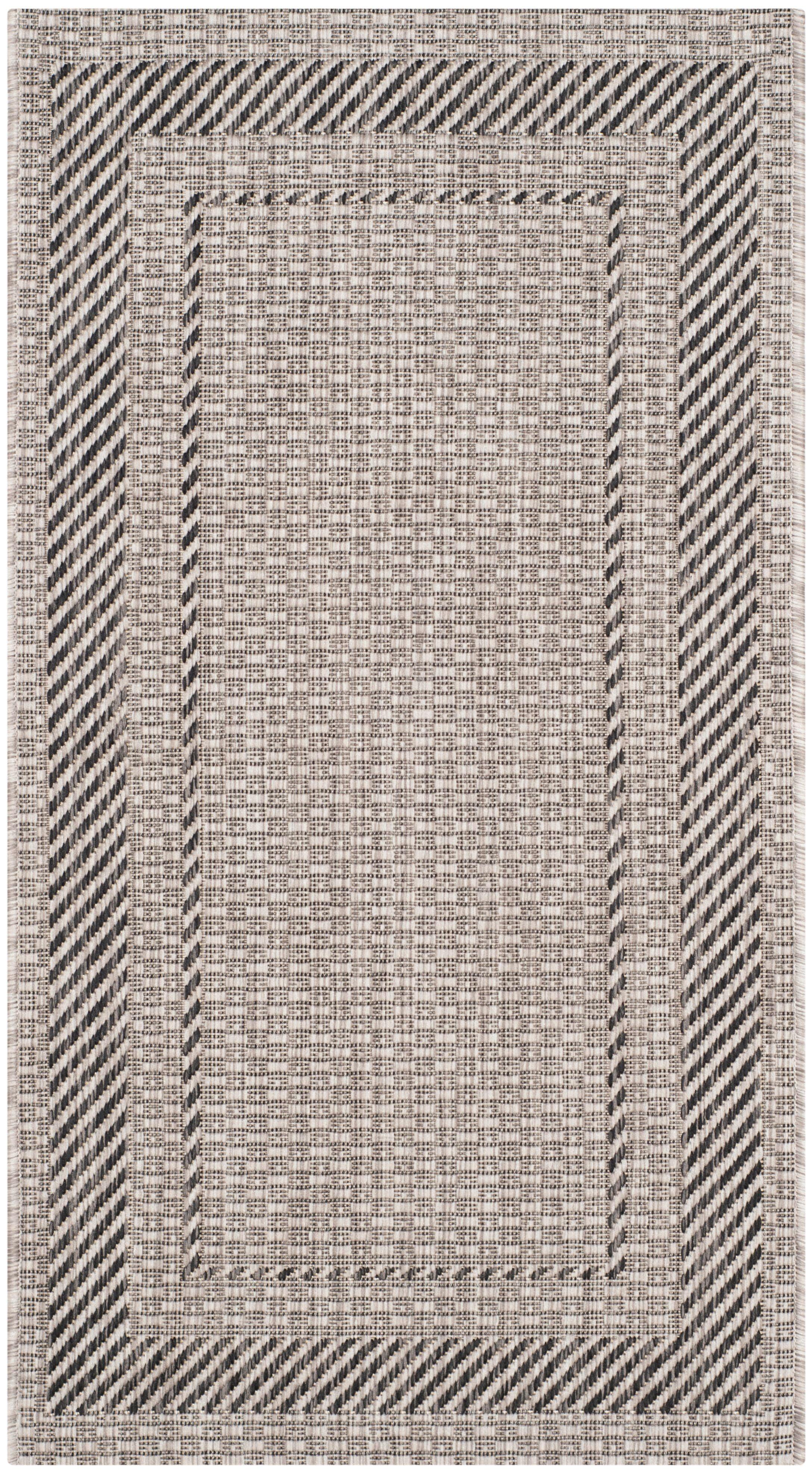 Courtyard CY8477 Power Loomed Indoor/Outdoor Accent Rug - Beige/Black - 2'x3'7" - Safavieh.