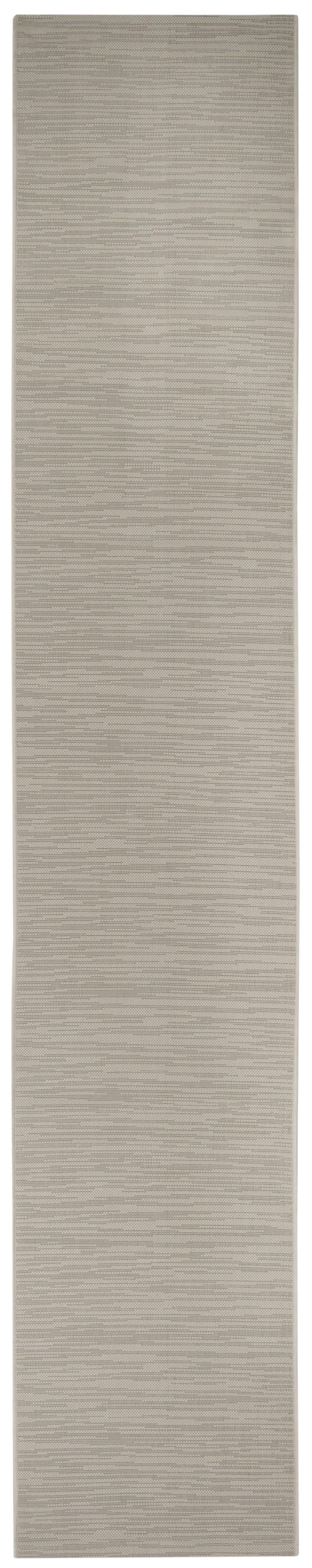 SAFAVIEH Courtyard Alana Contemporary Indoor/Outdoor Runner Rug, 2'3" x 6'7", Light Grey