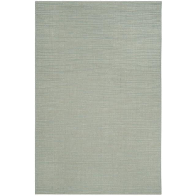 Courtyard CY6576 Power Loomed Indoor/Outdoor Area Rug - Aqua/Cream - 6'7"x9'6" - Safavieh.