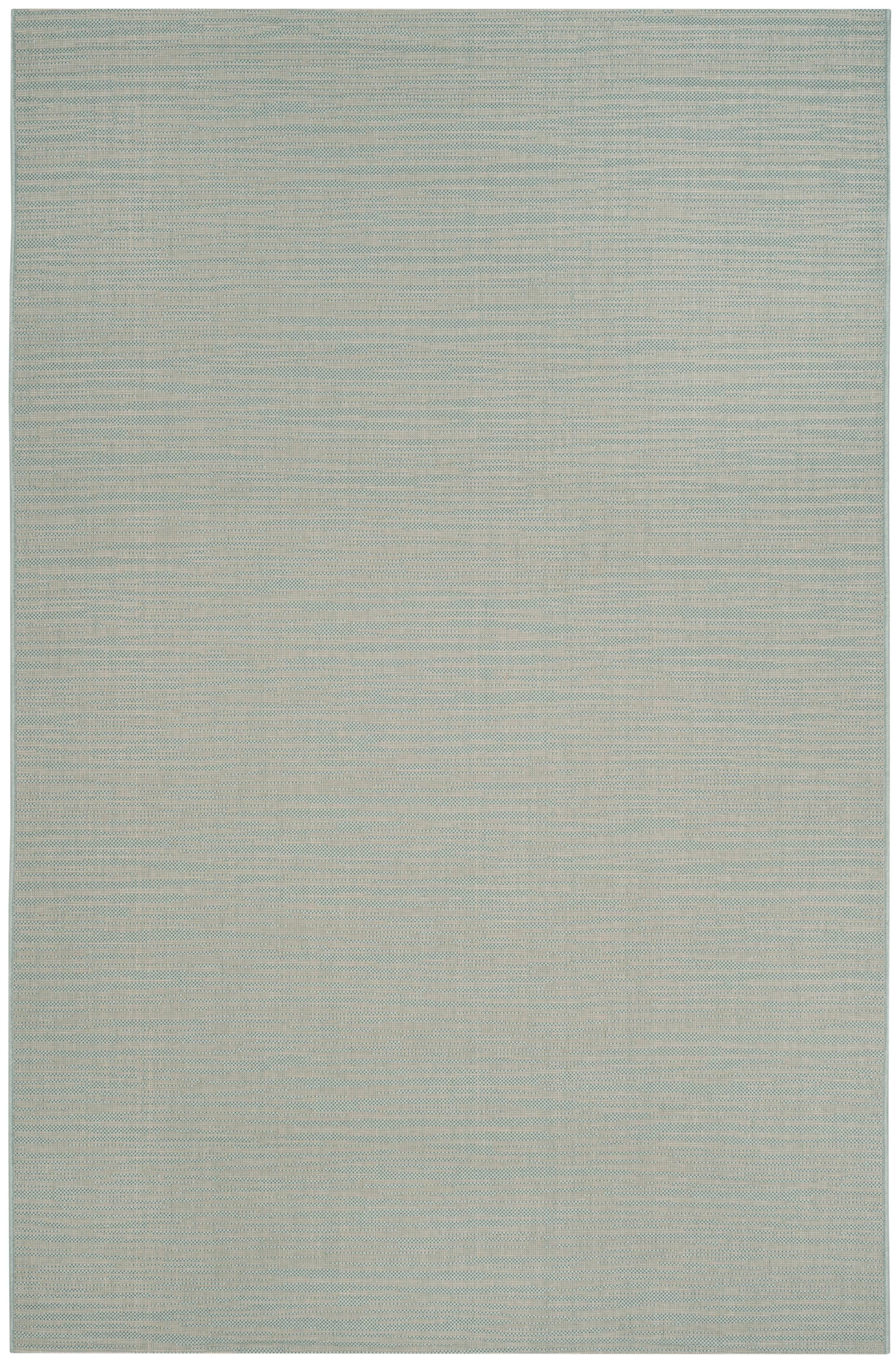 Courtyard CY6576 Power Loomed Indoor/Outdoor Area Rug - Aqua/Cream - 8'x11' - Safavieh.