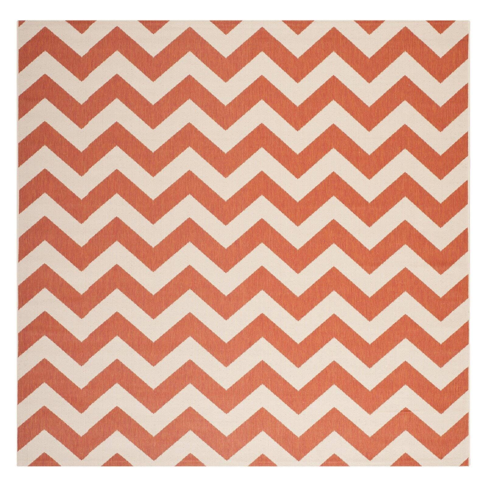 Courtyard CY6244 Power Loomed Indoor and Outdoor Runner Rug - Terracotta/Beige - 2'3"x8' - Safavieh