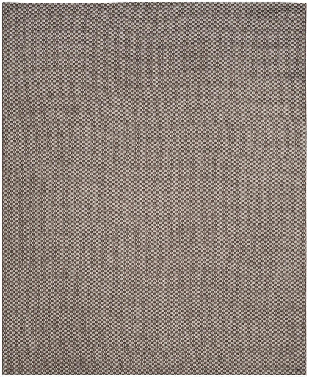 Courtyard CY8653 Power Loomed Indoor and Outdoor Area Rug - Light Brown/Light Grey - 8'x11' - Safavieh