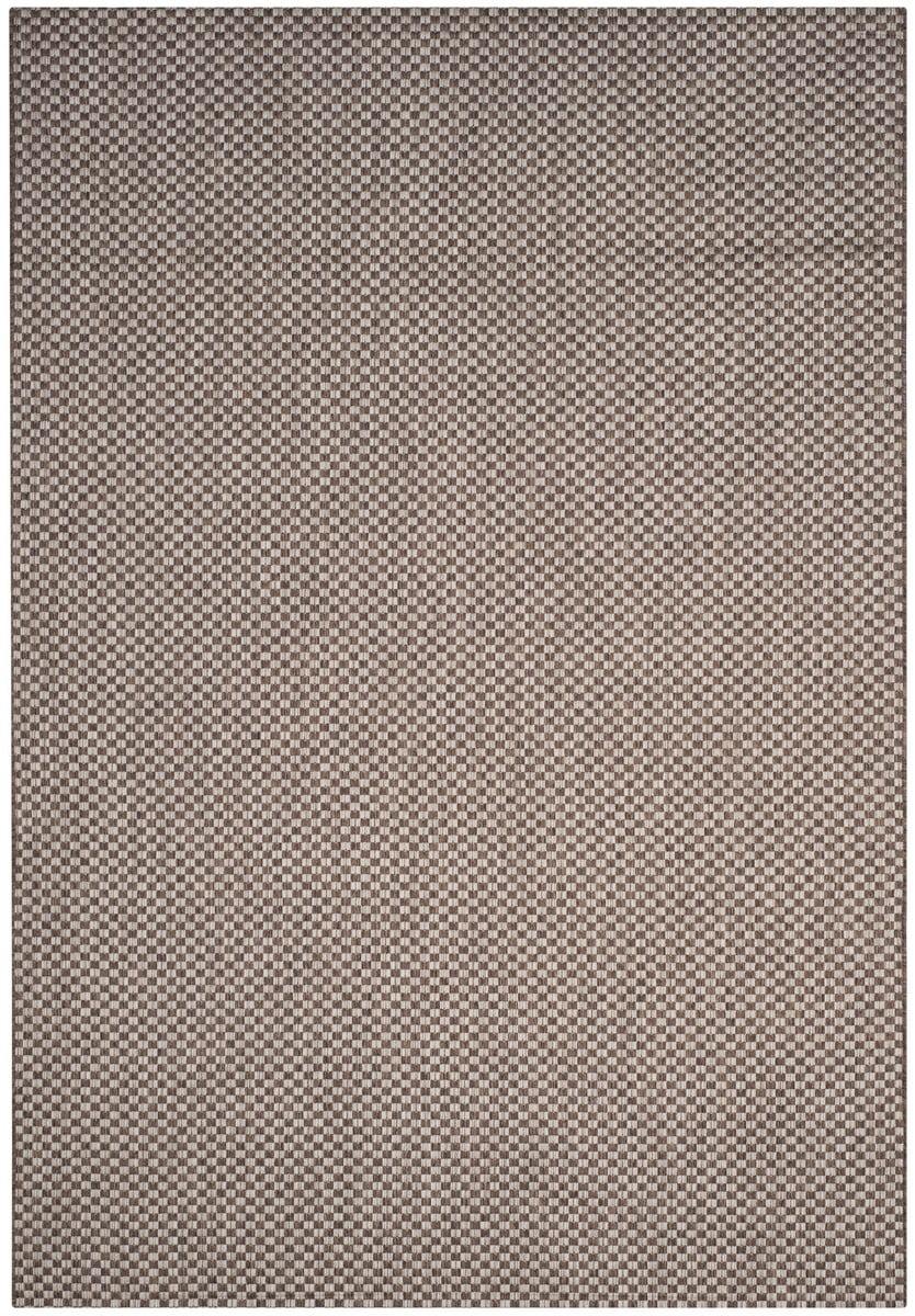 Subtle Elegance Light Brown & Light Grey Synthetic Rectangular Area Rug