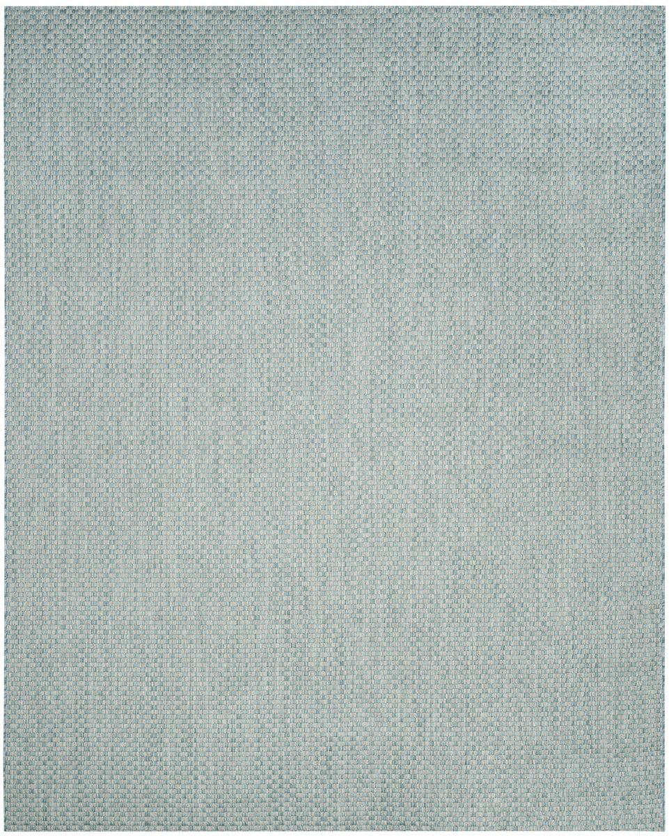 Courtyard CY8653 Power Loomed Indoor and Outdoor Area Rug - Light Blue/Light Grey - 8'x11' - Safavieh