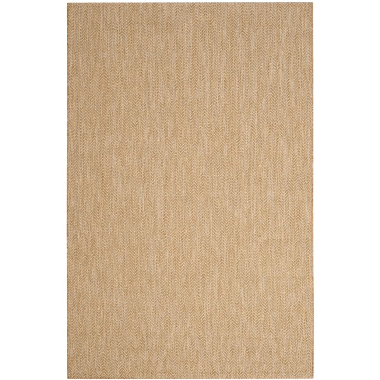 Courtyard CY8022 Power Loomed Indoor and Outdoor Area Rug - Natural/Cream - 4'x5'7" - Safavieh