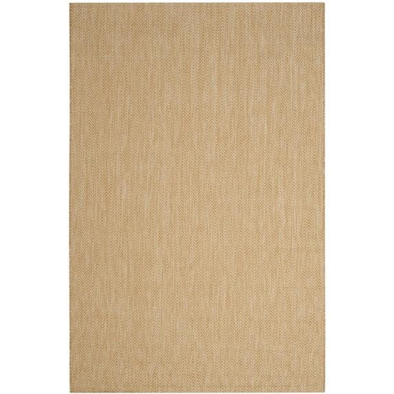 Courtyard CY8022 Power Loomed Indoor and Outdoor Area Rug - Natural/Cream - 4'x5'7" - Safavieh