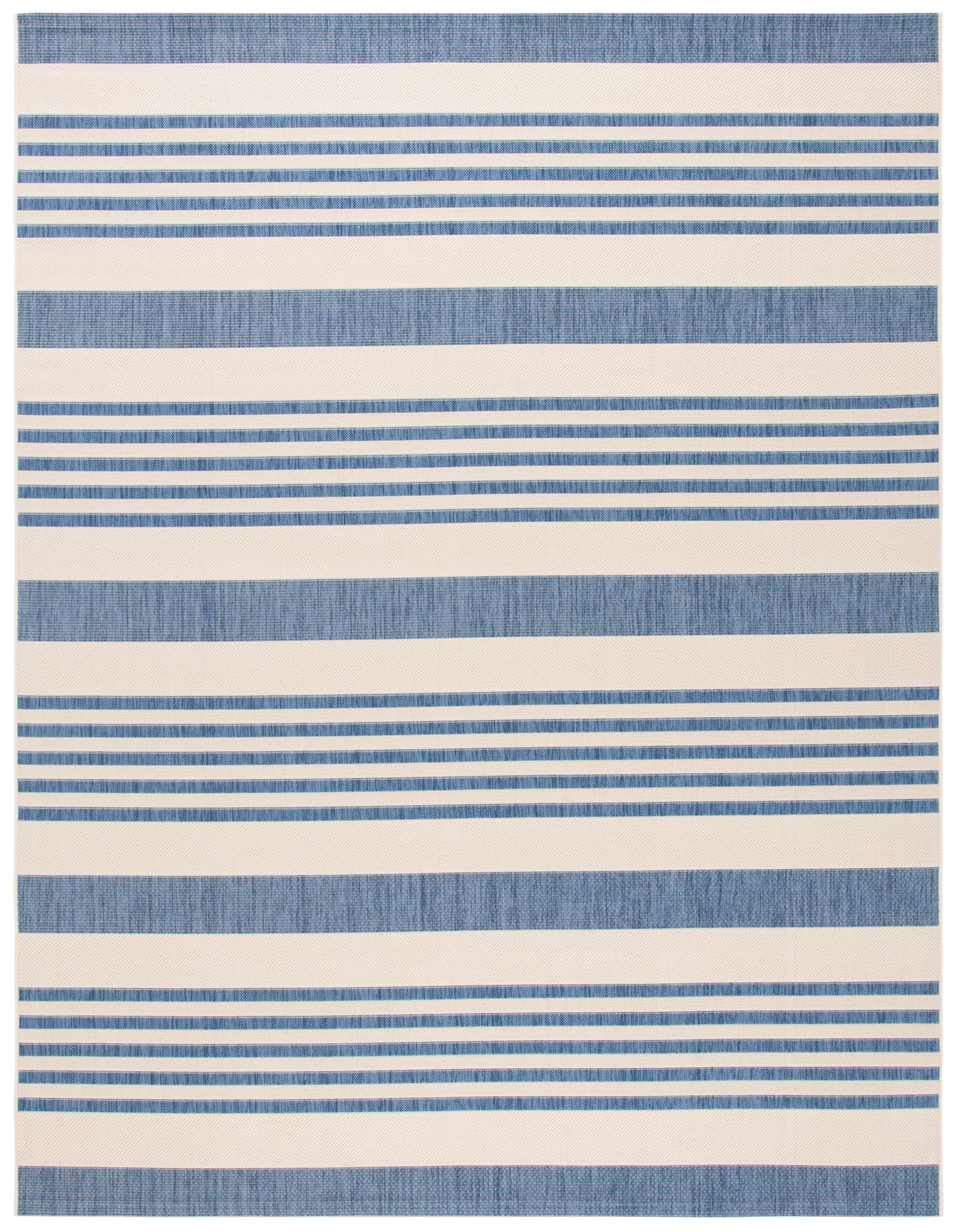 Courtyard CY6062 Power Loomed Indoor/Outdoor Area Rug - Beige/Blue - 8'x10' - Safavieh.