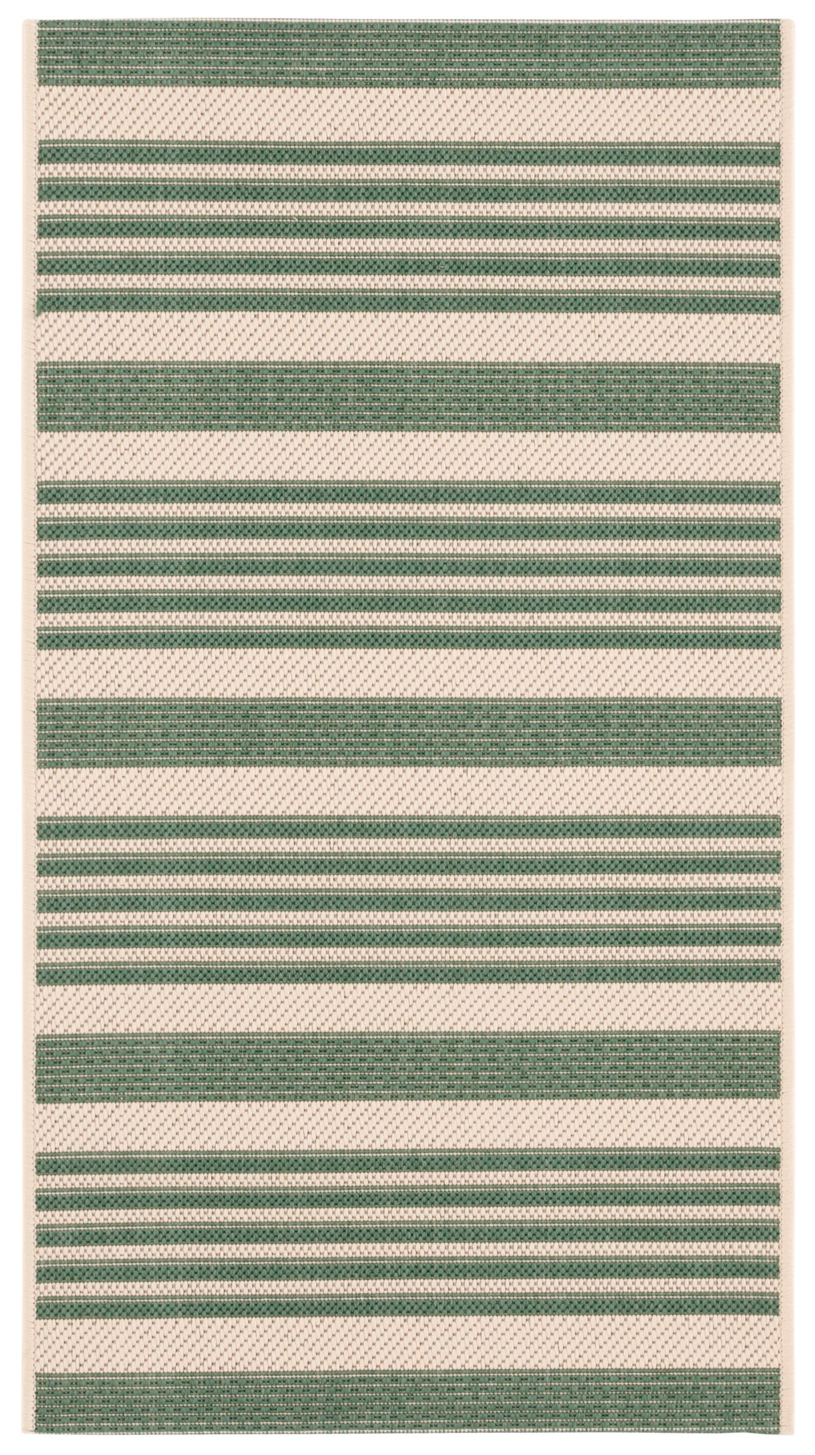 Courtyard CY6062 Power Loomed Indoor/Outdoor Accent Rug - Green/Beige - 2'x3'7" - Safavieh.