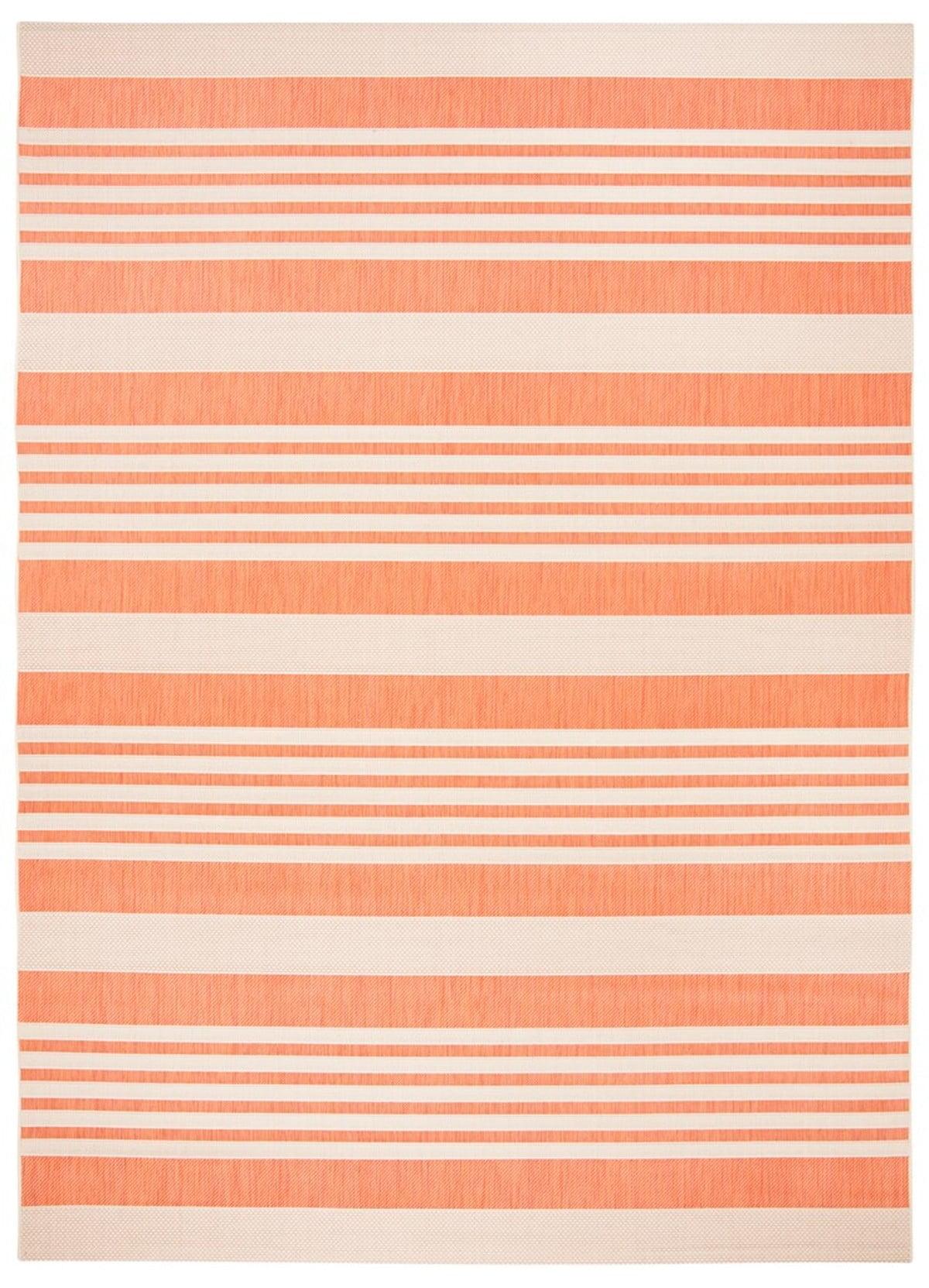 Courtyard CY6062 Power Loomed Indoor/Outdoor Area Rug - Terracotta/Beige - 8'x11' - Safavieh.
