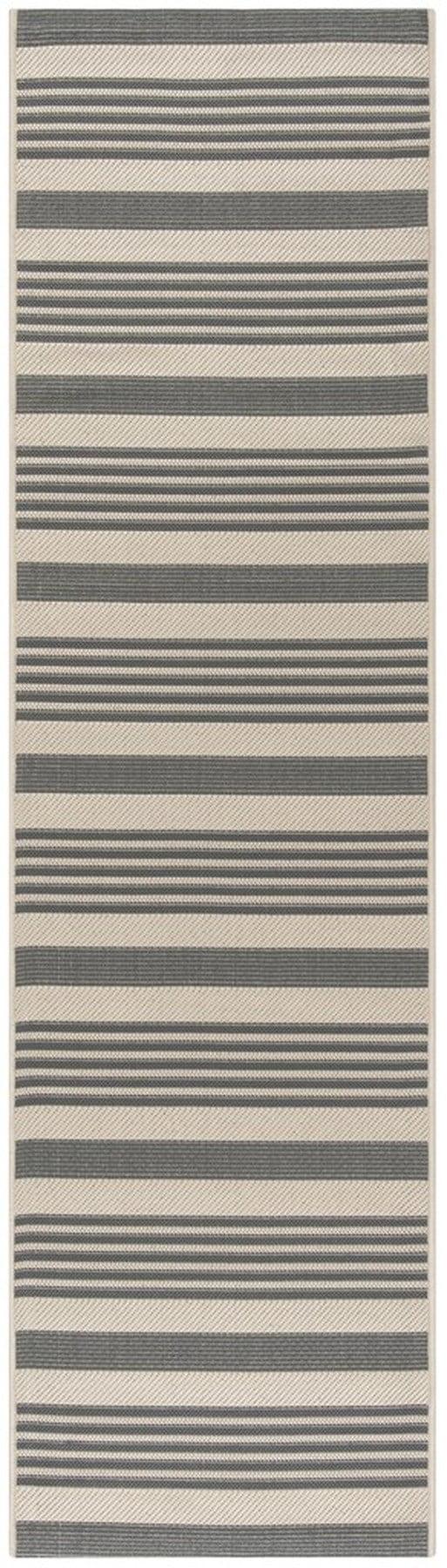 Courtyard CY6062 Power Loomed Indoor/Outdoor Runner Rug - Grey/Bone - 2'3"x10' - Safavieh.