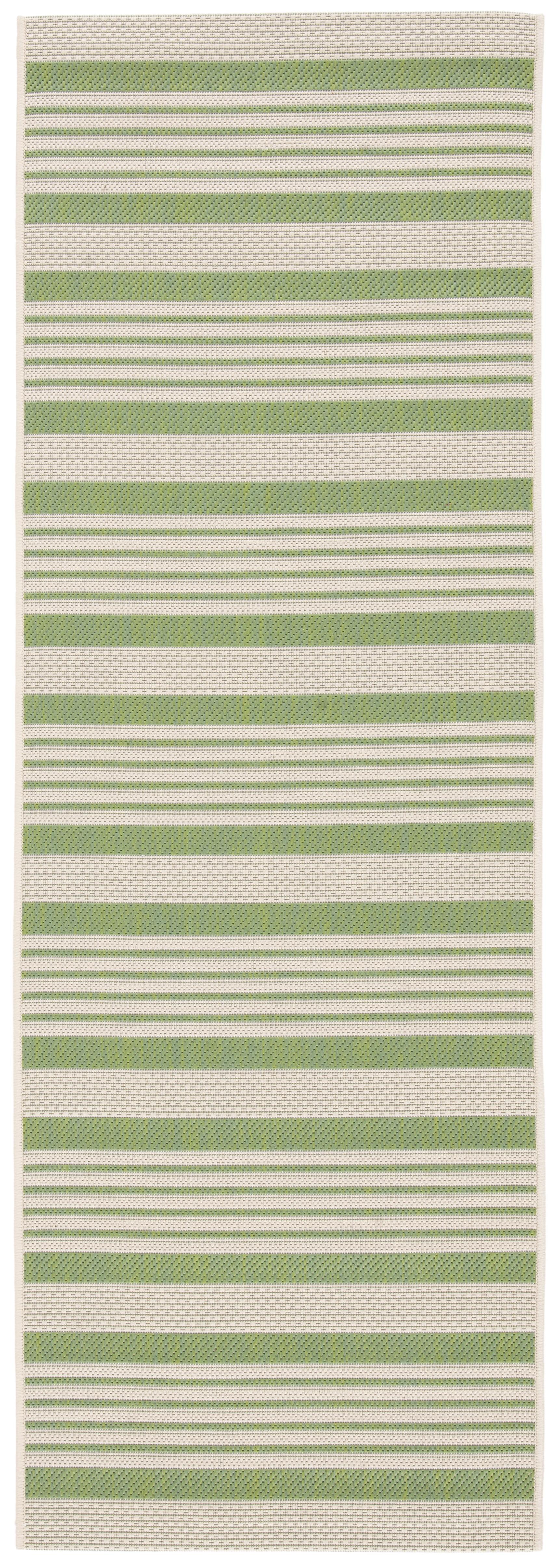 Courtyard CY6062 Power Loomed Indoor/Outdoor Runner Rug - Green/Beige - 2'3"x8' - Safavieh.