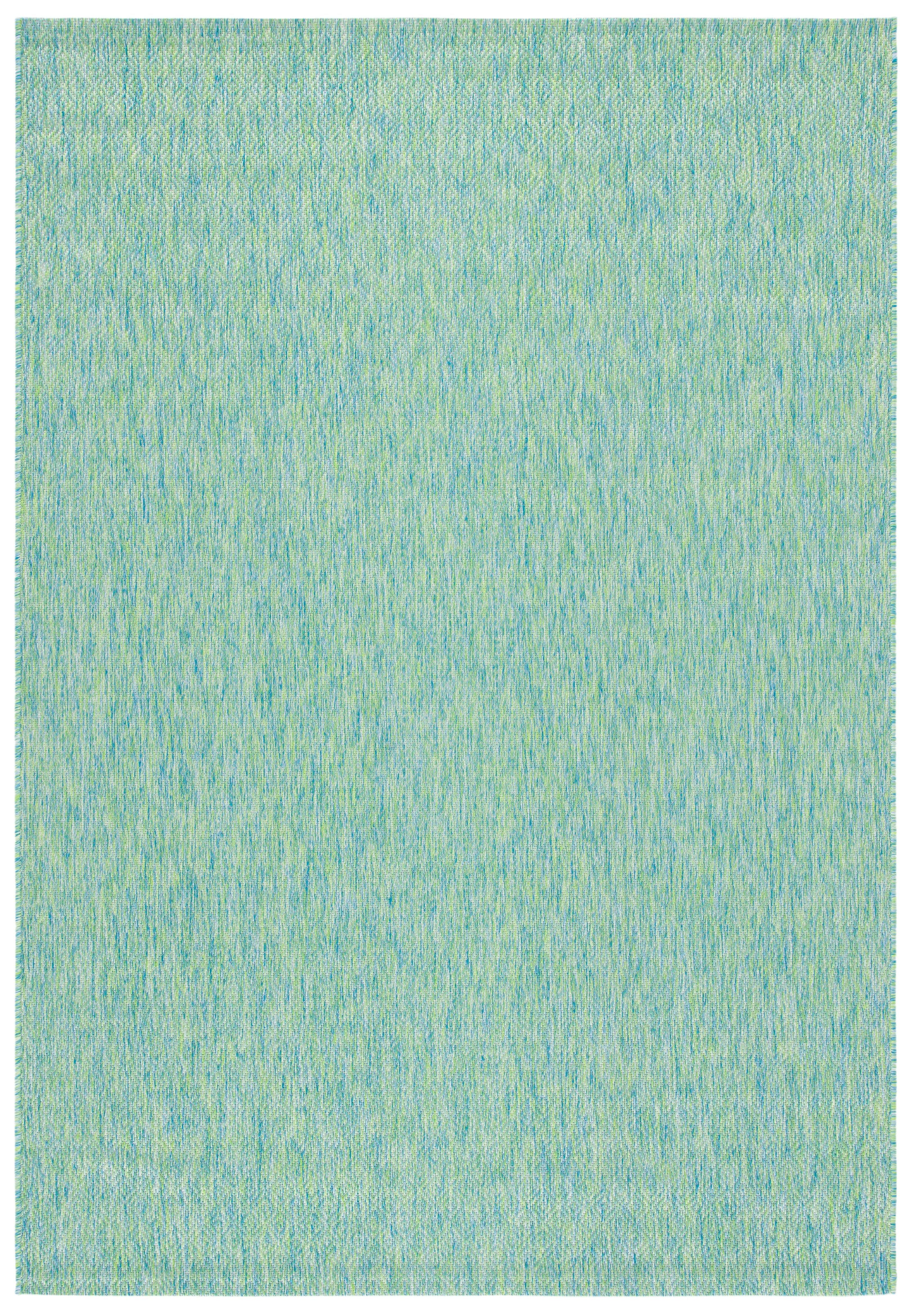 Courtyard CY8521 Power Loomed Indoor/Outdoor Area Rug - Green/Blue - 8'x10' - Safavieh.