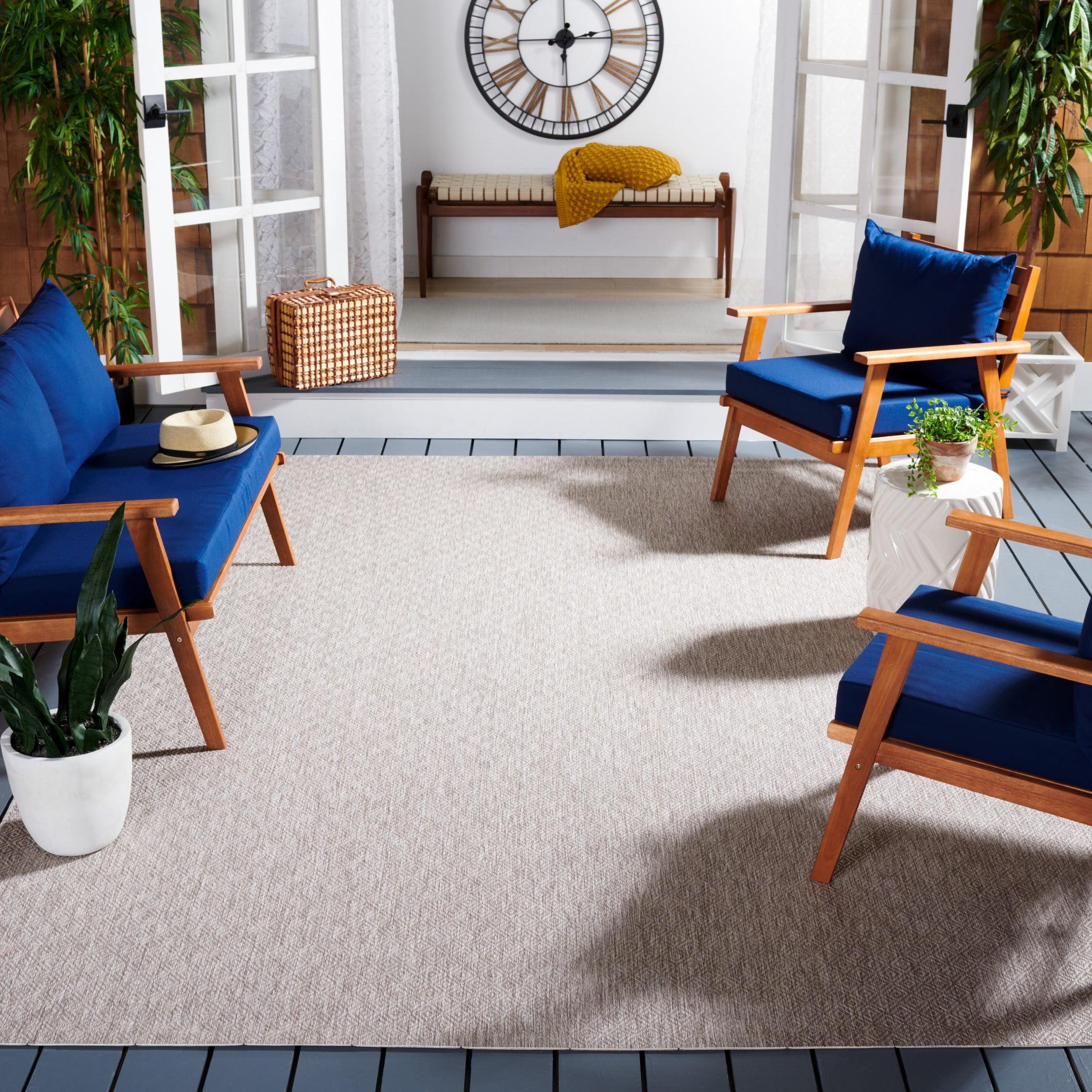 Courtyard CY8520 Power Loomed Indoor and Outdoor Area Rug - Beige/Beige - 8'x11' - Safavieh