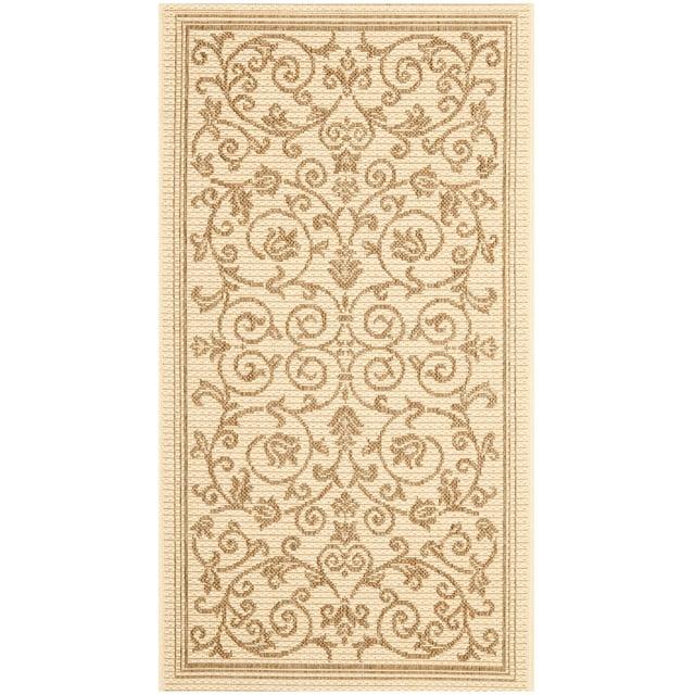 Courtyard CY2098 Power Loomed Indoor and Outdoor Accent Rug - Natural/Brown - 2'x3'7" - Safavieh