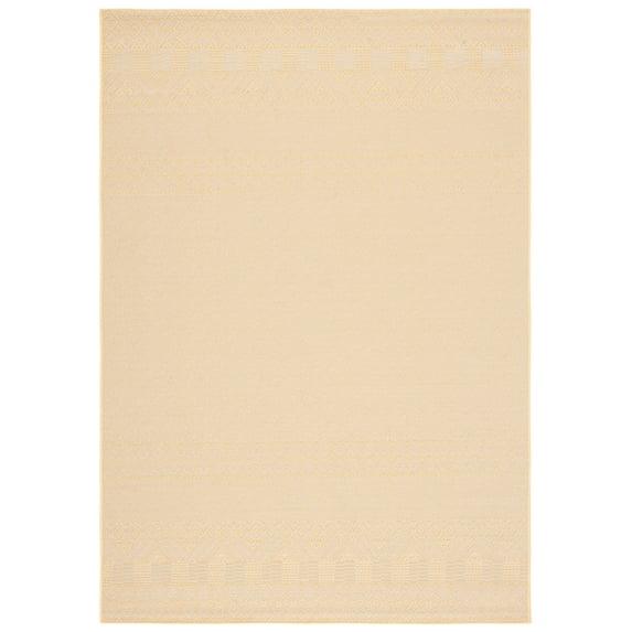 Courtyard CY6235 Power Loomed Indoor and Outdoor Area Rug - Gold/Beige - 6'7"x9'6" - Safavieh