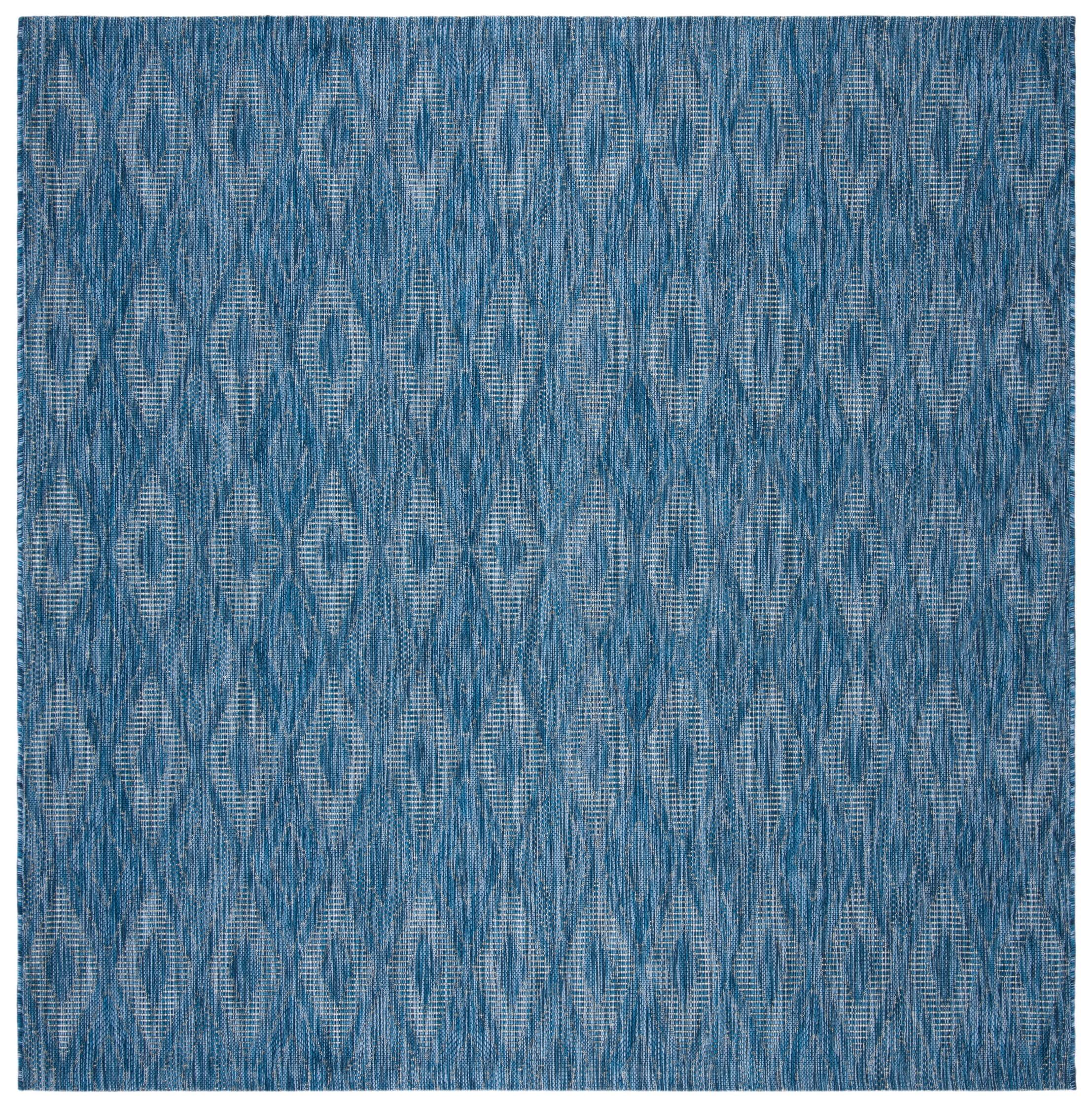 Safavieh Navy Blue Square Indoor/Outdoor Area Rug