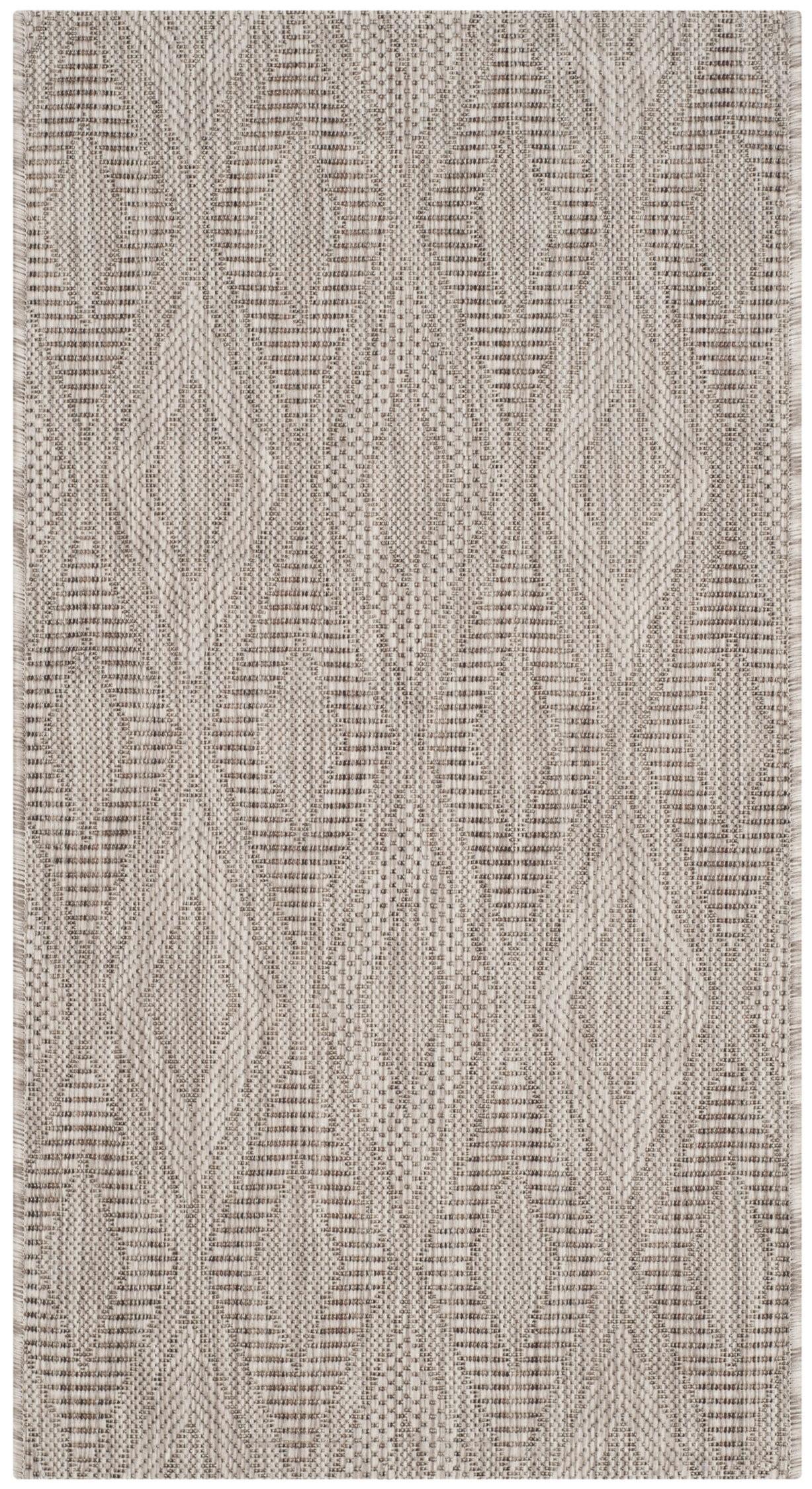 Davy Geometric Beige Indoor / Outdoor Area Rug