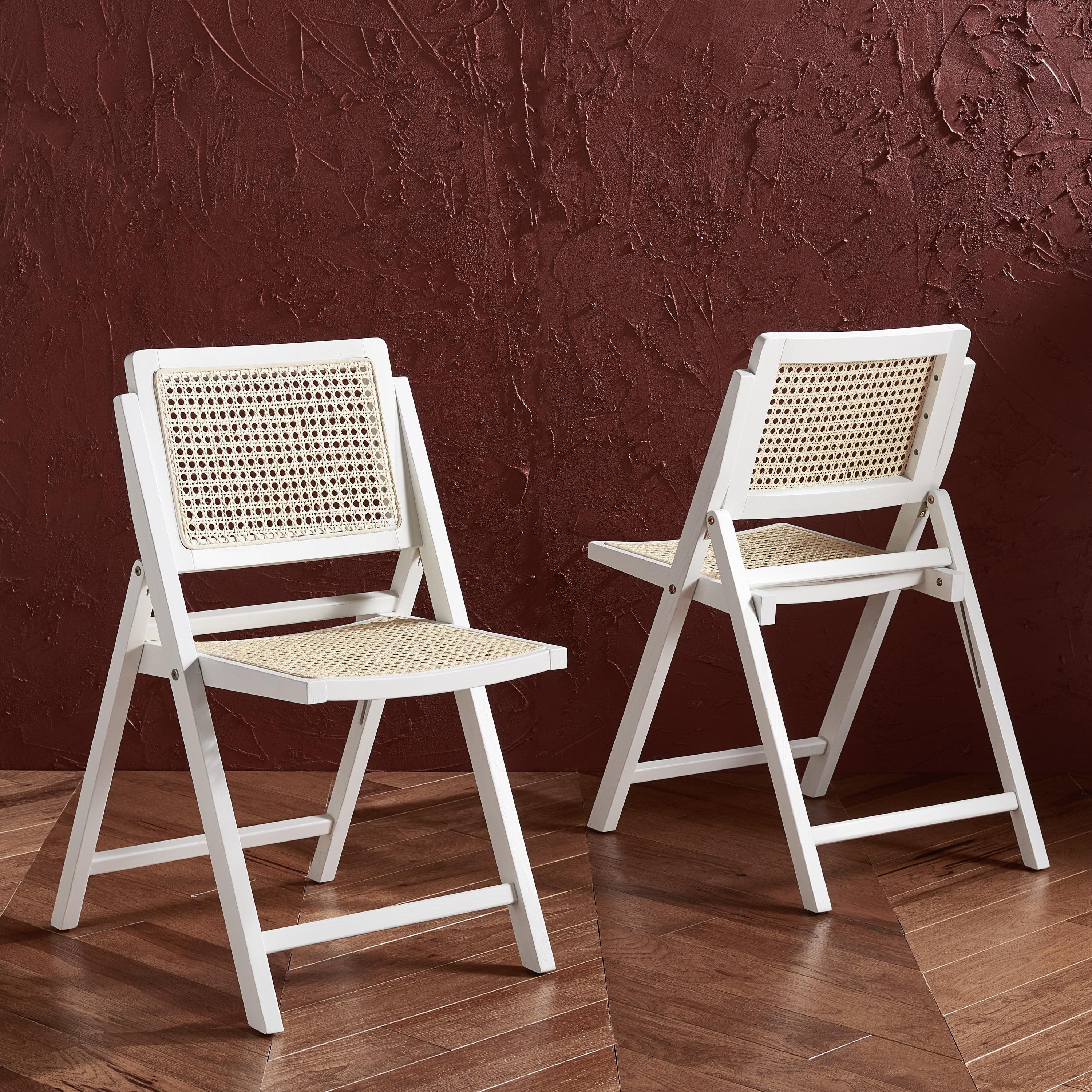 Dan Rattan Folding Dining Chair