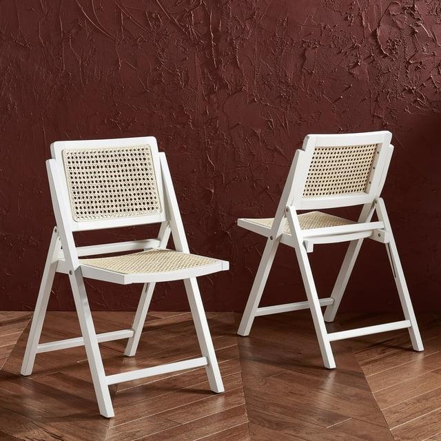 Dan Rattan Folding Dining Chair