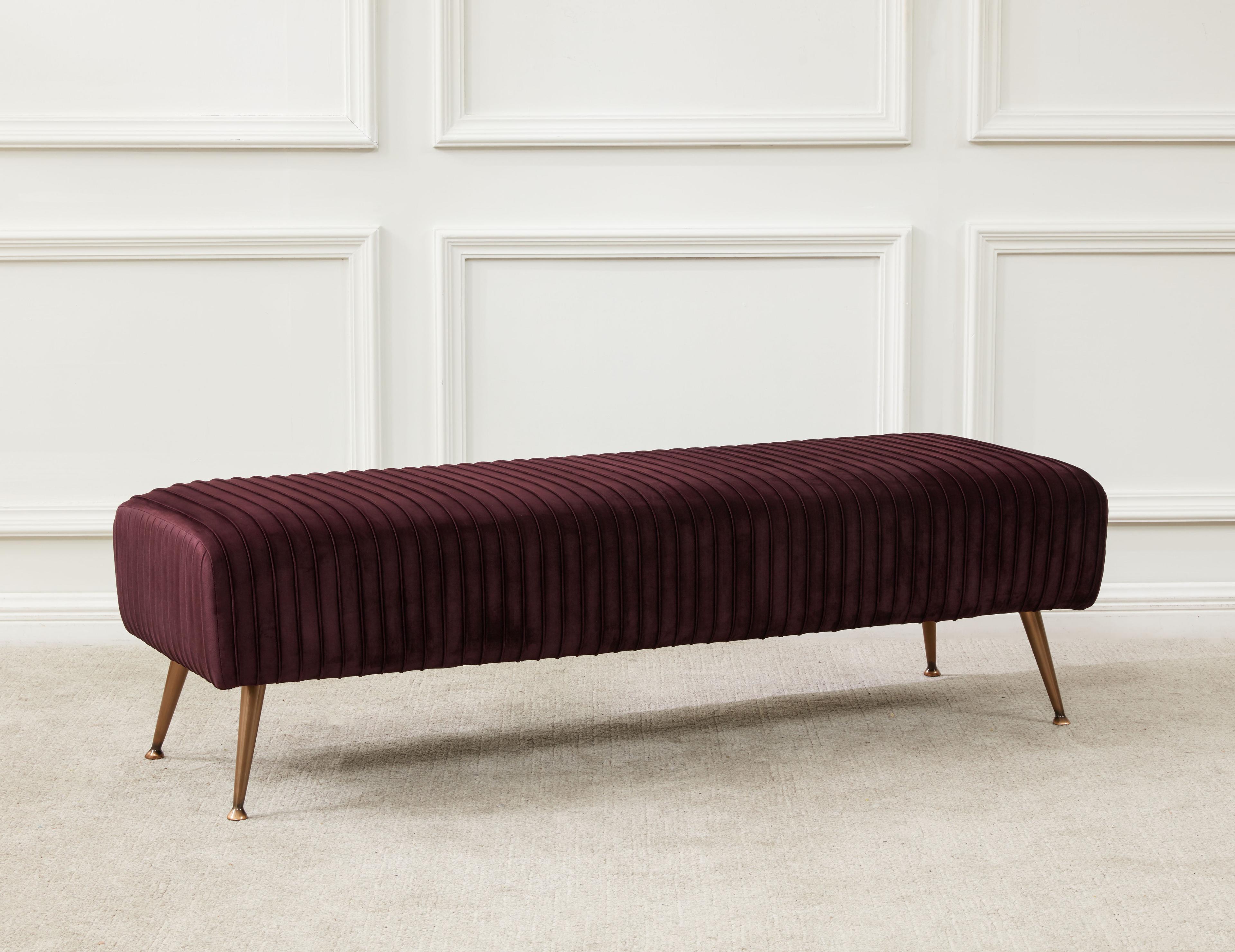 Salome Upholstered Bench  - Safavieh