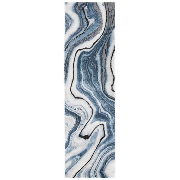 Craft CFT819 Loomed Indoor Runner Rug - Blue/Grey - 2'3"x14' - Safavieh
