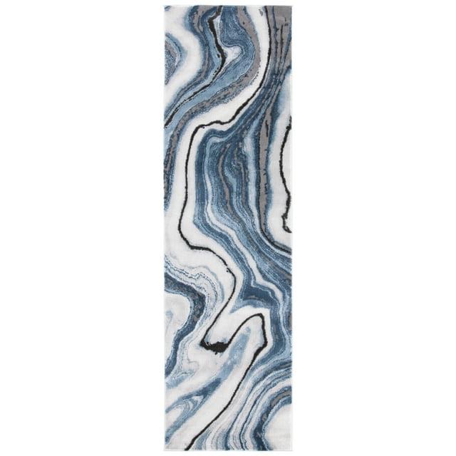 Craft CFT819 Loomed Indoor Runner Rug - Blue/Grey - 2'3"x14' - Safavieh