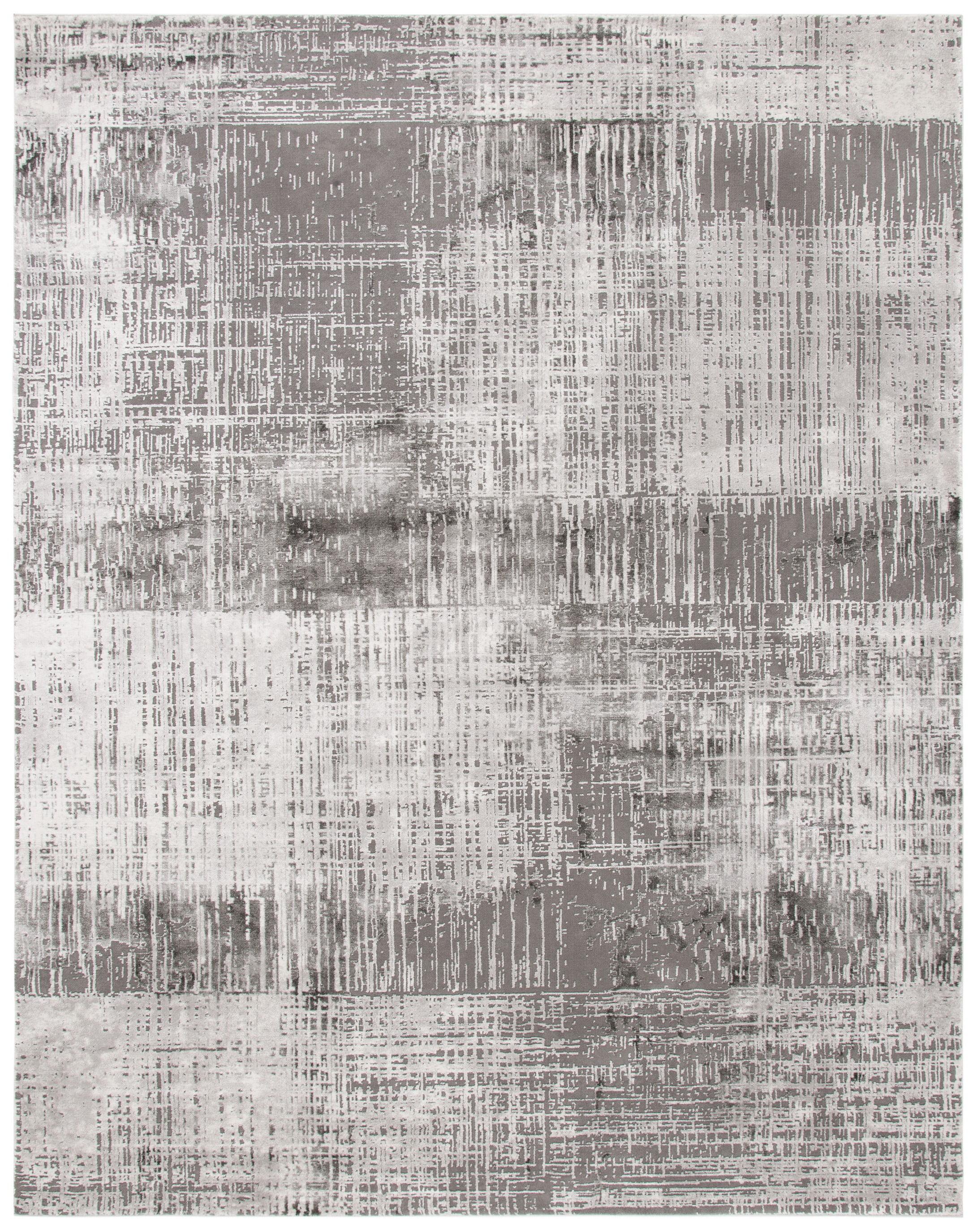 SAFAVIEH Craft Emmet Abstract Area Rug, Grey/Dark Grey, 12' x 15'